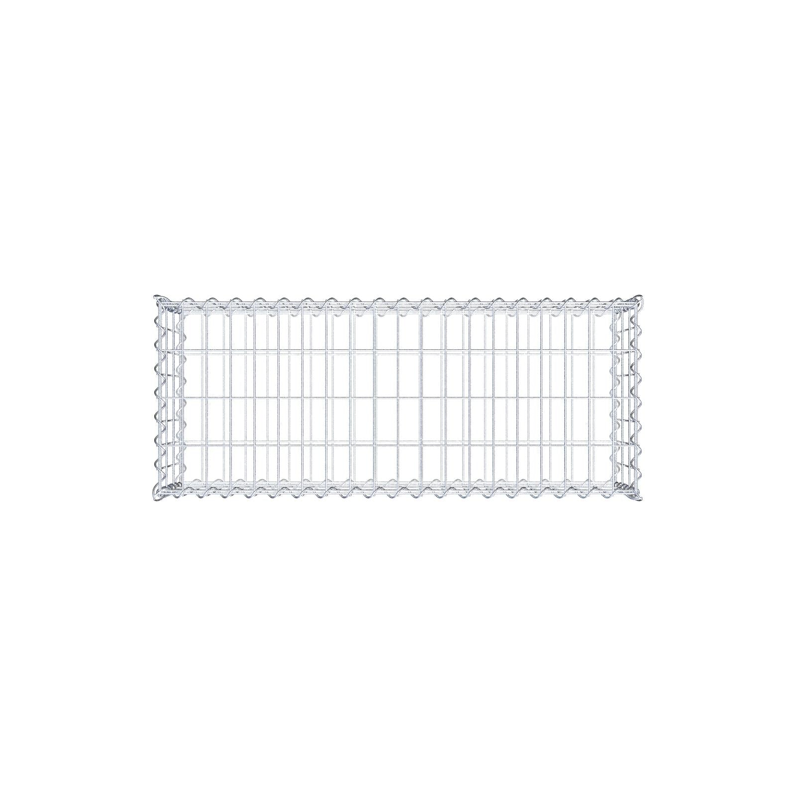 Gabion 100 cm x 30 cm x 40 cm (L x H x D), mesh size 5 cm x 10 cm, spiral