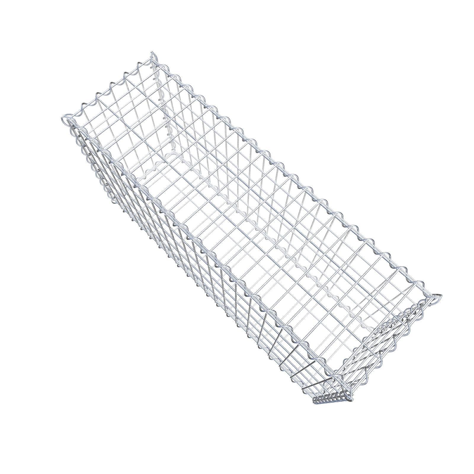 Economy set 3x schanskorf 100 cm x 50 cm x 30 cm (L x H x D), maaswijdte 5 cm x 10 cm, spiraal