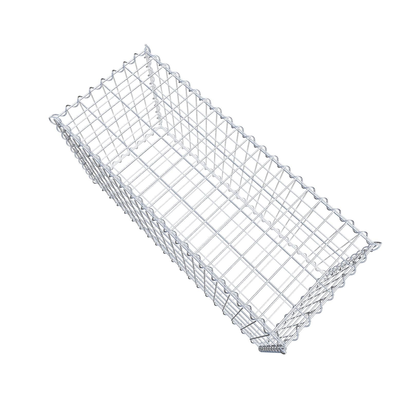 Gabion 100 cm x 50 cm x 40 cm (L x H x D), maskestørrelse 5 cm x 10 cm, spiral