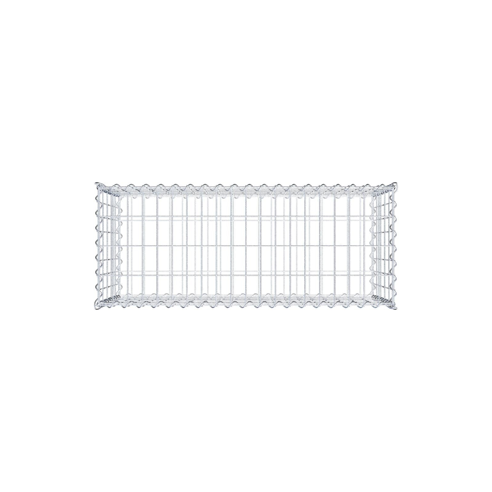 Gabion 100 cm x 50 cm x 40 cm (L x H x D), maskestørrelse 5 cm x 10 cm, spiral