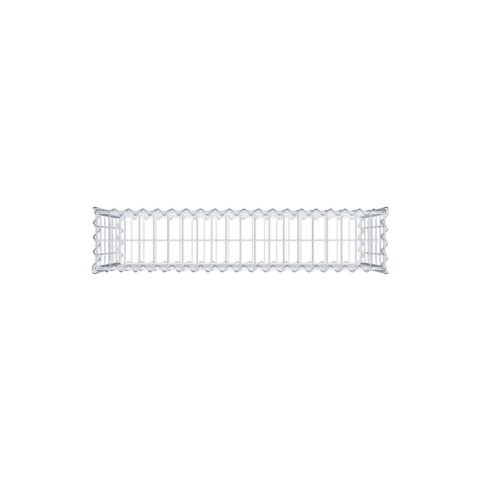 Gabion 100 cm x 60 cm x 20 cm (L x H x D), maskstorlek 5 cm x 10 cm, spiral