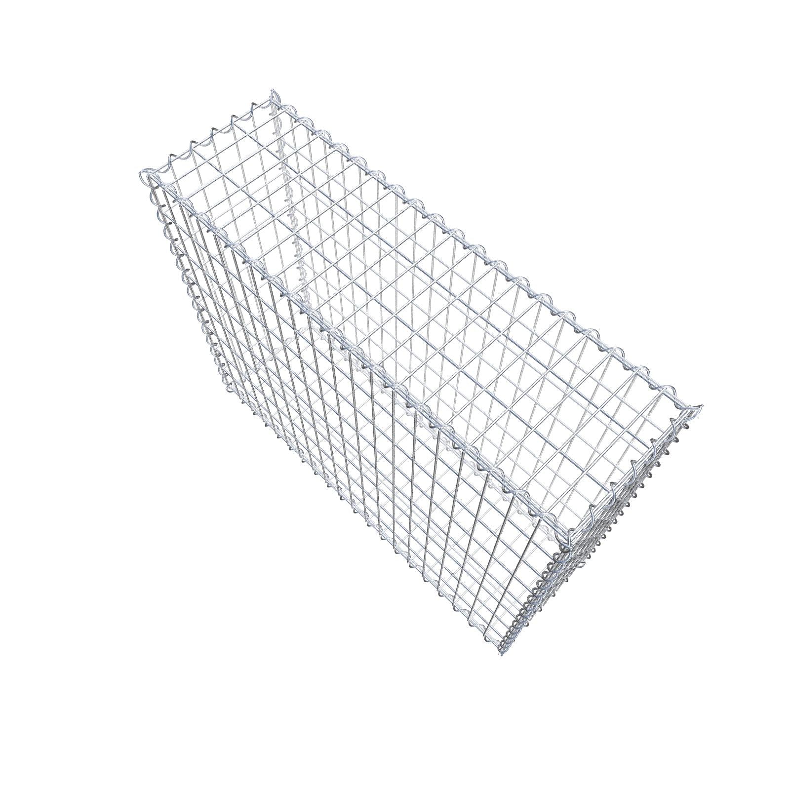 Gabion 100 cm x 80 cm x 30 cm (L x H x D), maskstorlek 5 cm x 10 cm, spiral