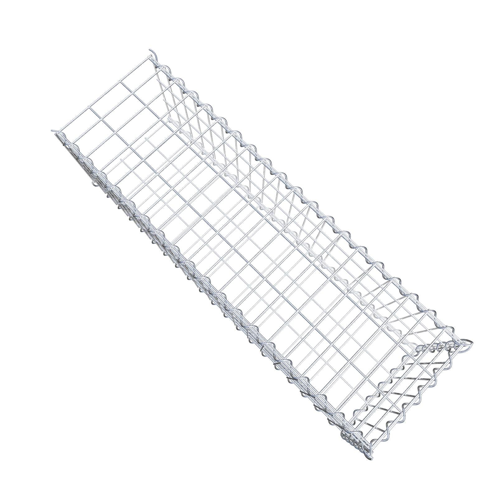 Gabião tipo 2 100 cm x 30 cm x 30 cm (C x A x P), malhagem 5 cm x 10 cm, espiral