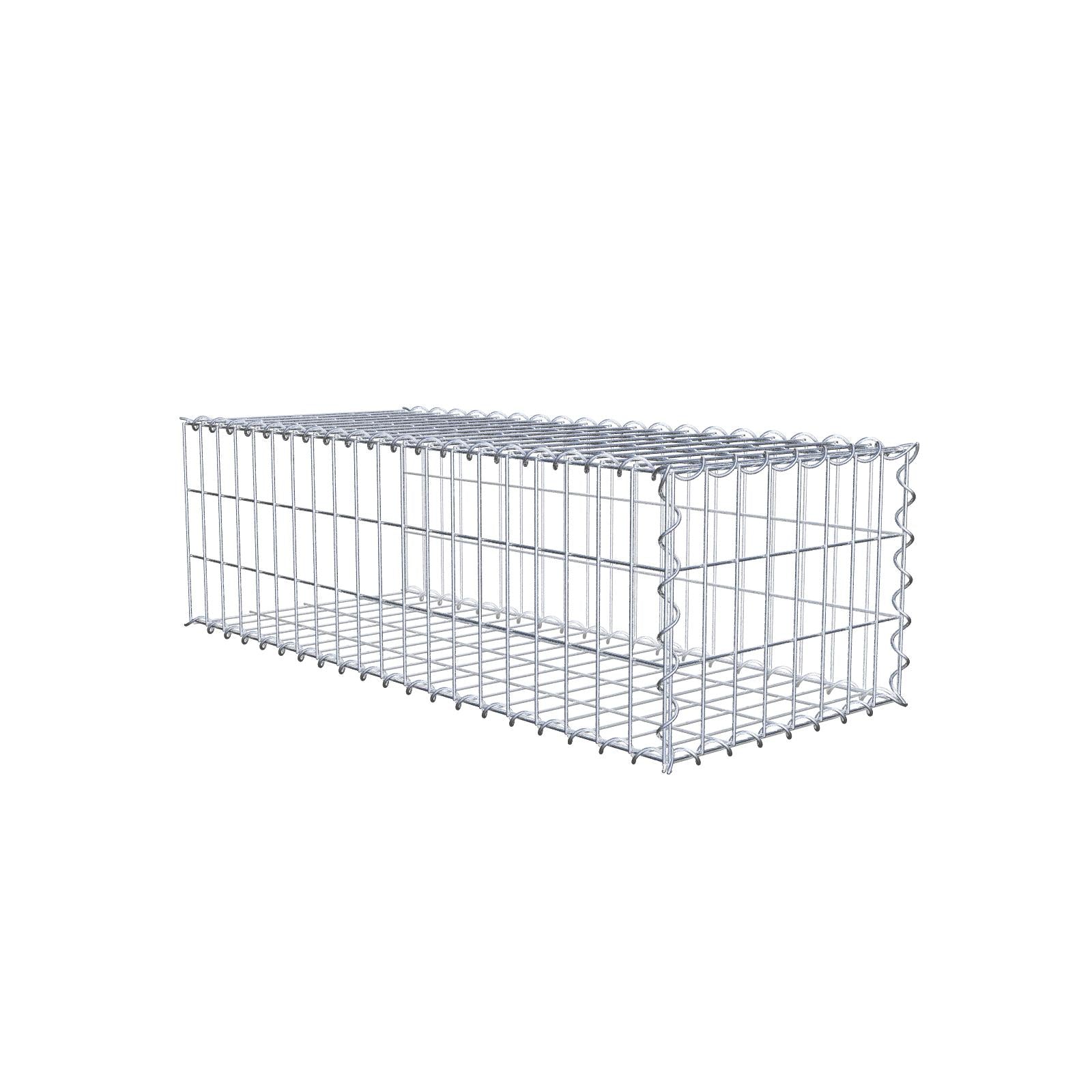 Gabbione aggiuntivo tipo 2 100 cm x 30 cm x 40 cm (L x A x P), maglia 5 cm x 10 cm, spirale