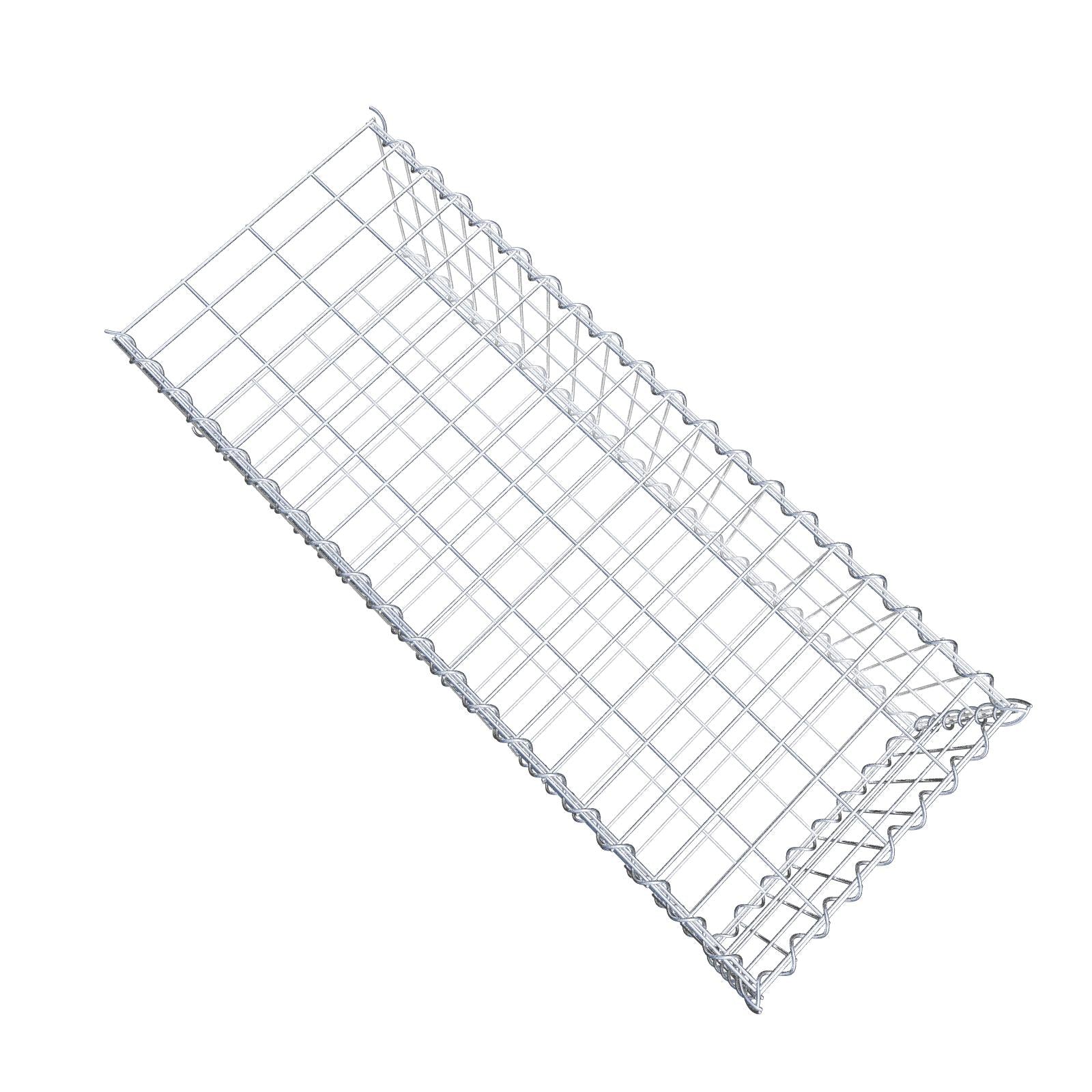 Gabbione aggiuntivo tipo 2 100 cm x 30 cm x 40 cm (L x A x P), maglia 5 cm x 10 cm, spirale