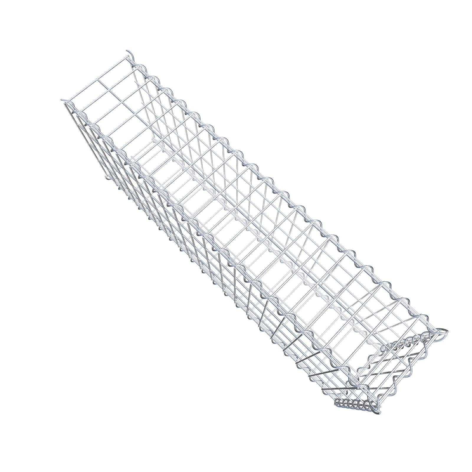 Påväxt gabion typ 2 100 cm x 40 cm x 20 cm (L x H x D), maskstorlek 5 cm x 10 cm, spiral