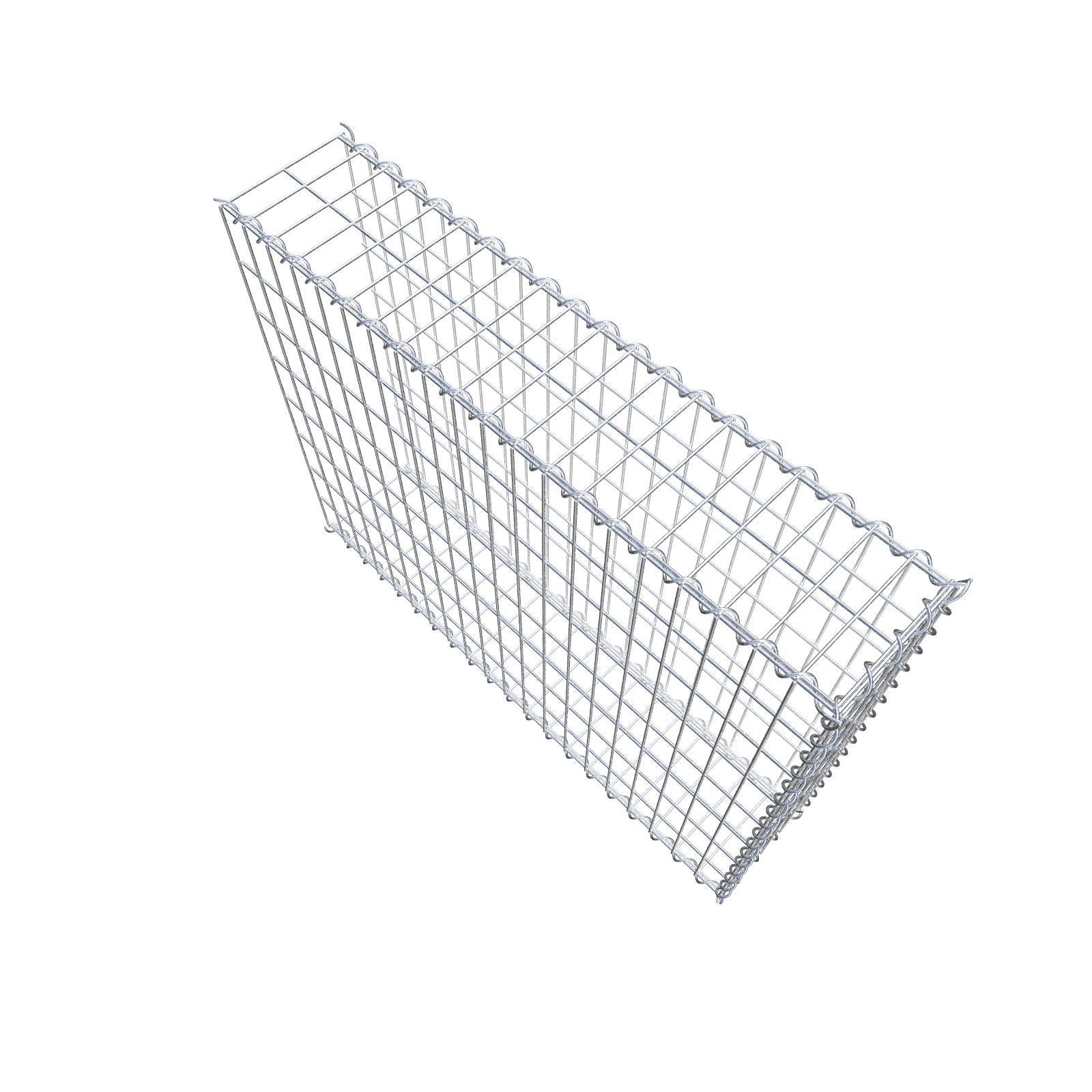 Gabbione aggiuntivo tipo 2 100 cm x 80 cm x 20 cm (L x A x P), dimensione maglia 5 cm x 10 cm, a spirale