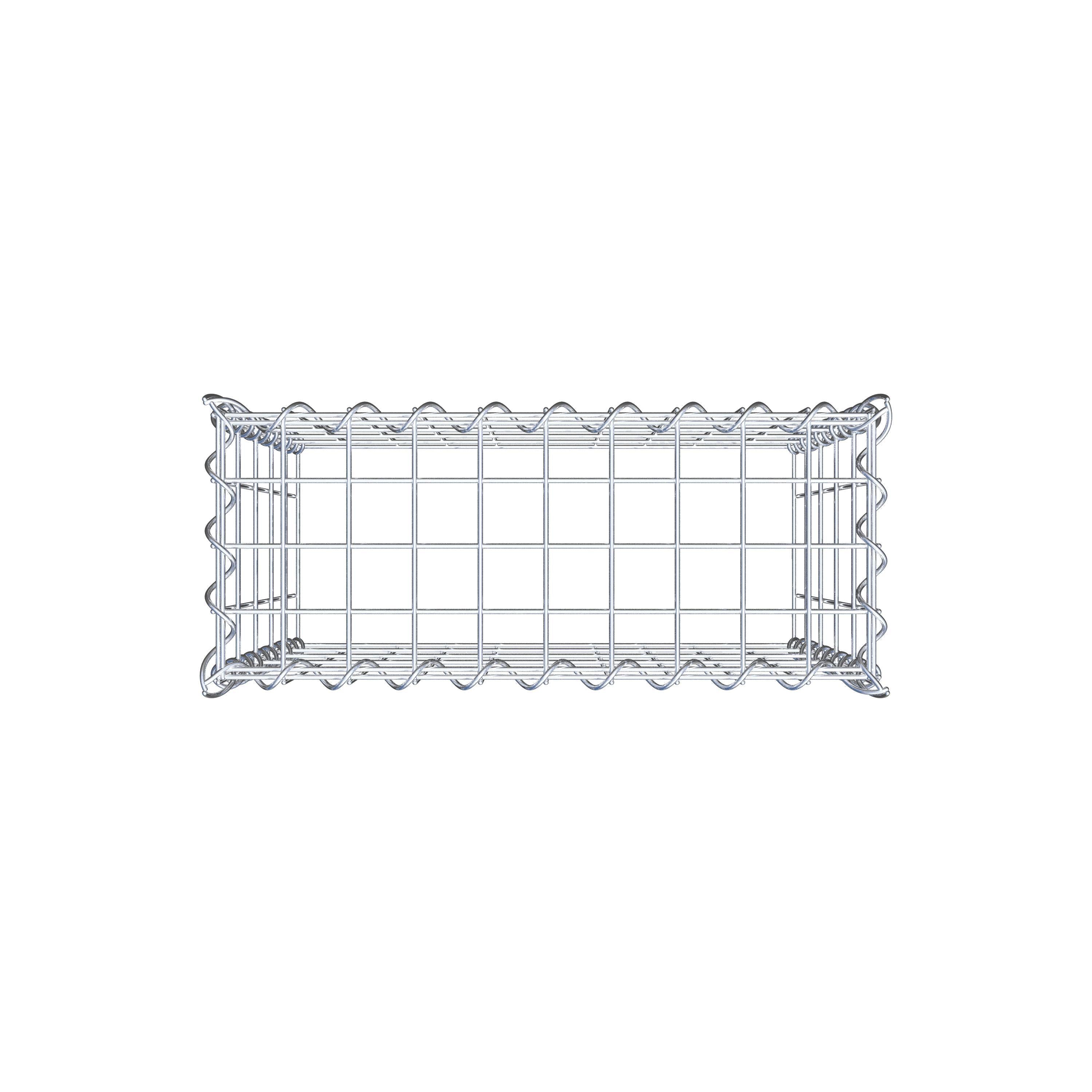 Gabbione aggiuntivo tipo 3 50 cm x 50 cm x 20 cm (L x H x P), dimensione maglia 5 cm x 10 cm, a spirale
