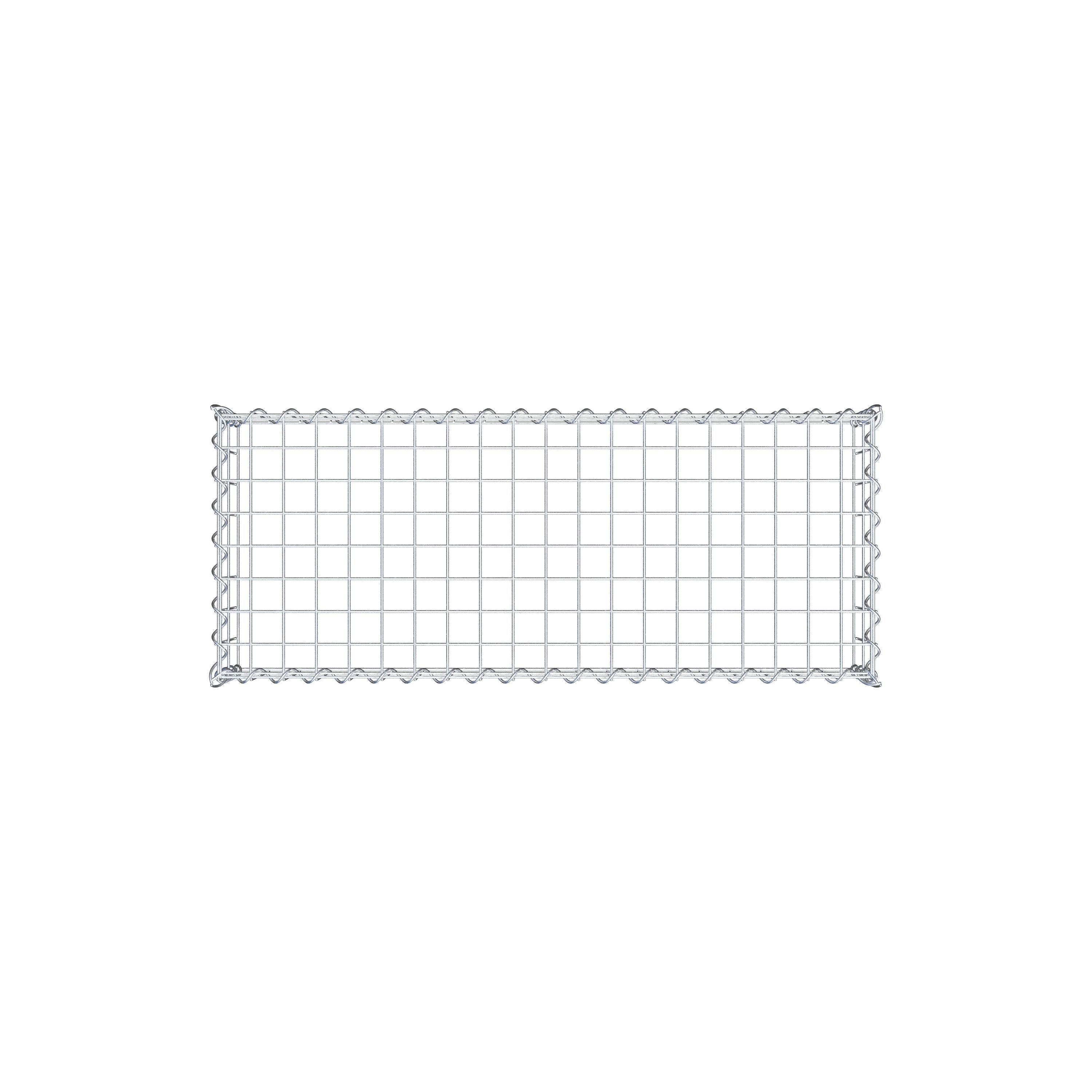 Extra gabion typ 3 100 cm x 20 cm x 40 cm (L x H x D), maskstorlek 5 cm x 10 cm, spiral