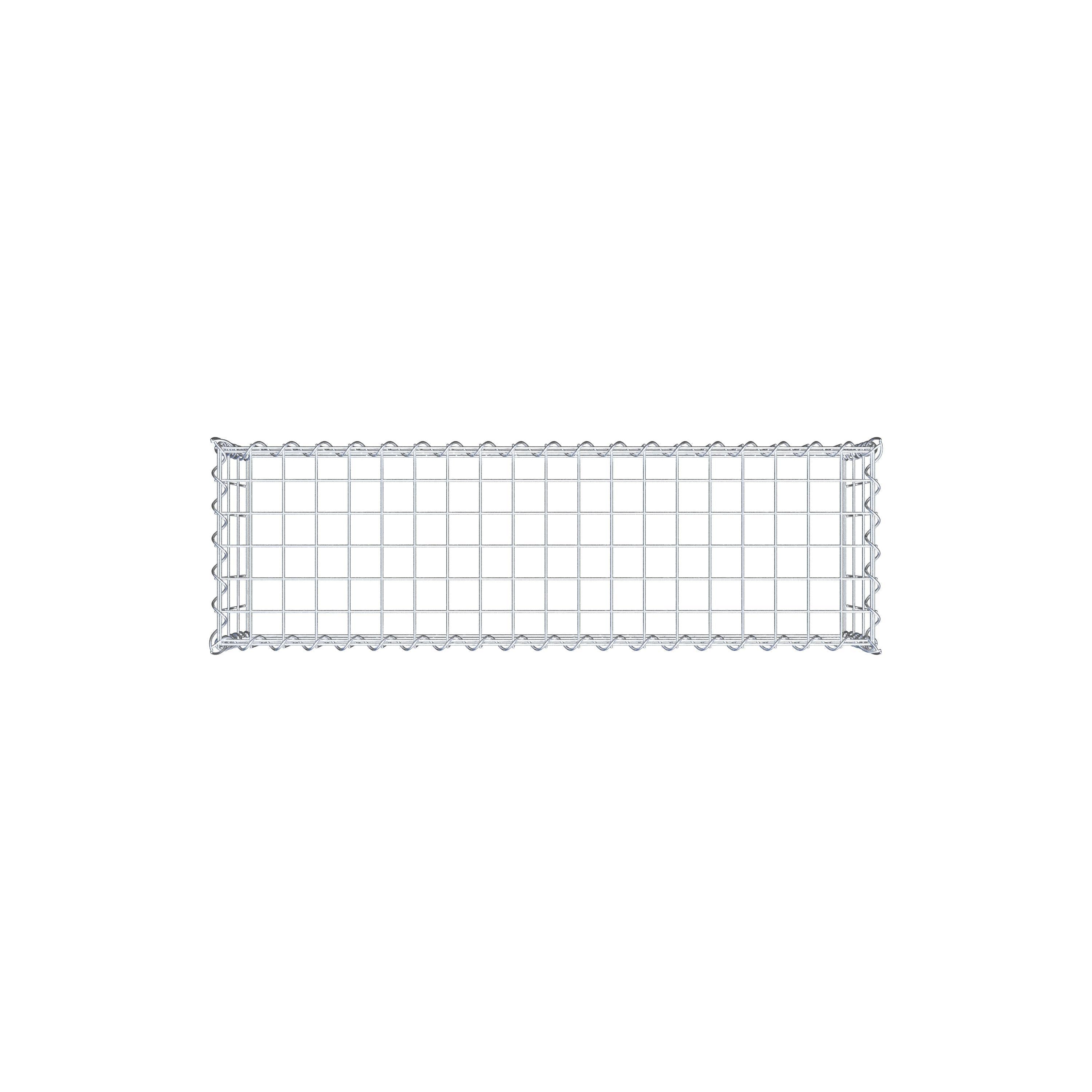 Gabbione aggiuntivo tipo 3 100 cm x 30 cm x 30 cm (L x A x P), maglia 5 cm x 10 cm, spirale