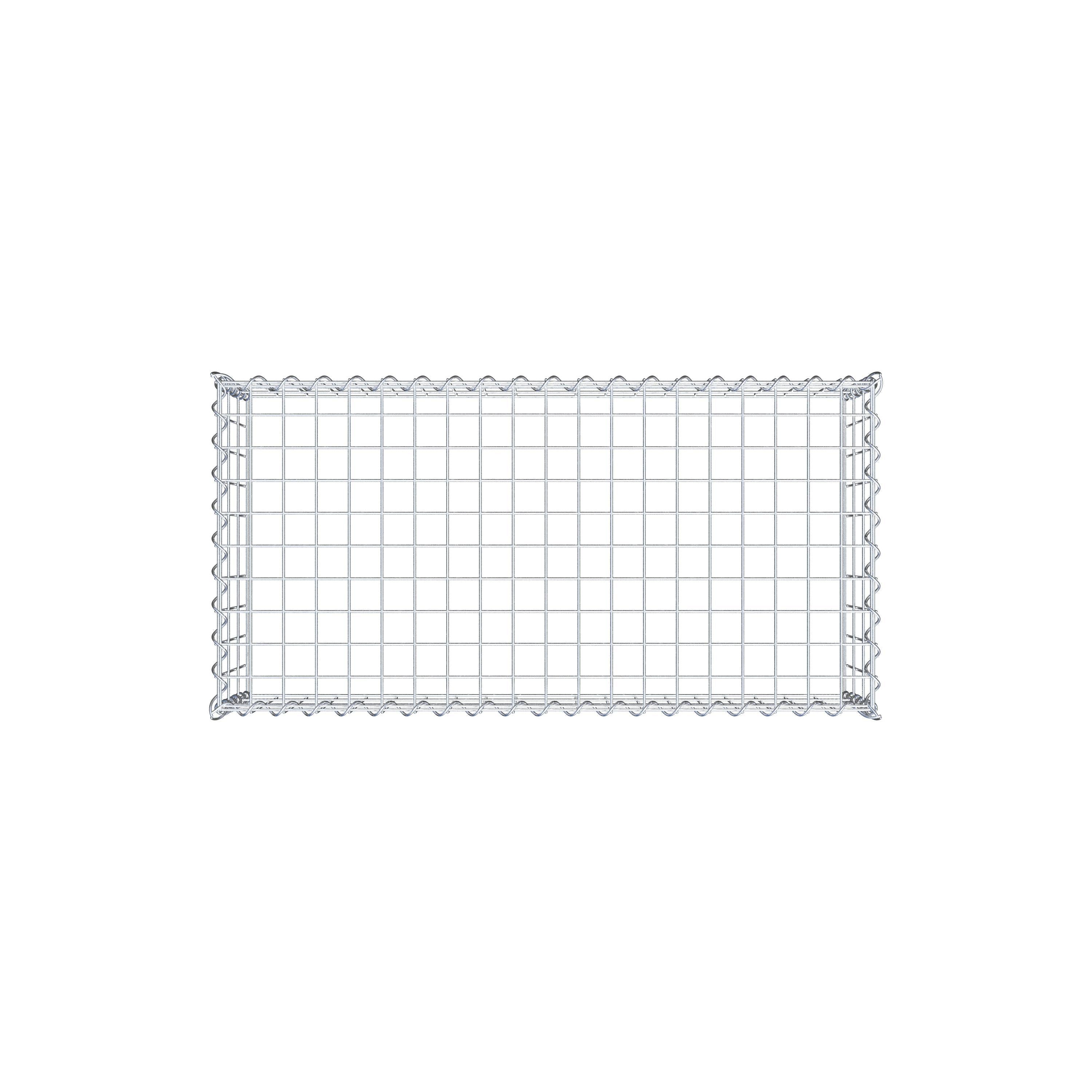 Gabbione aggiuntivo tipo 3 100 cm x 30 cm x 50 cm (L x H x P), dimensione maglia 5 cm x 10 cm, a spirale