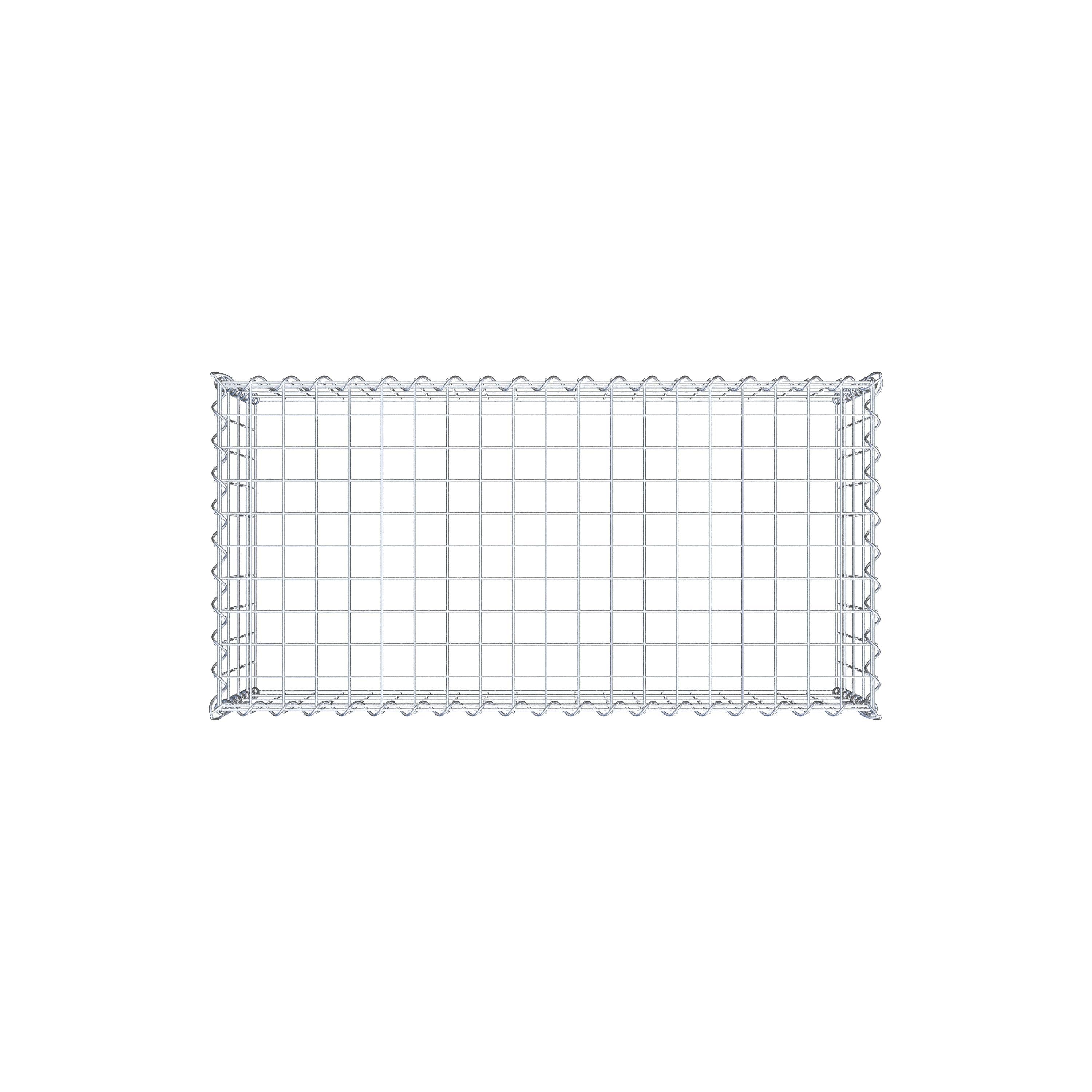 Anbaugabione Typ 3 100 cm x 40 cm x 50 cm (L x H x T), Maschenweite 5 cm x 10 cm, Spirale