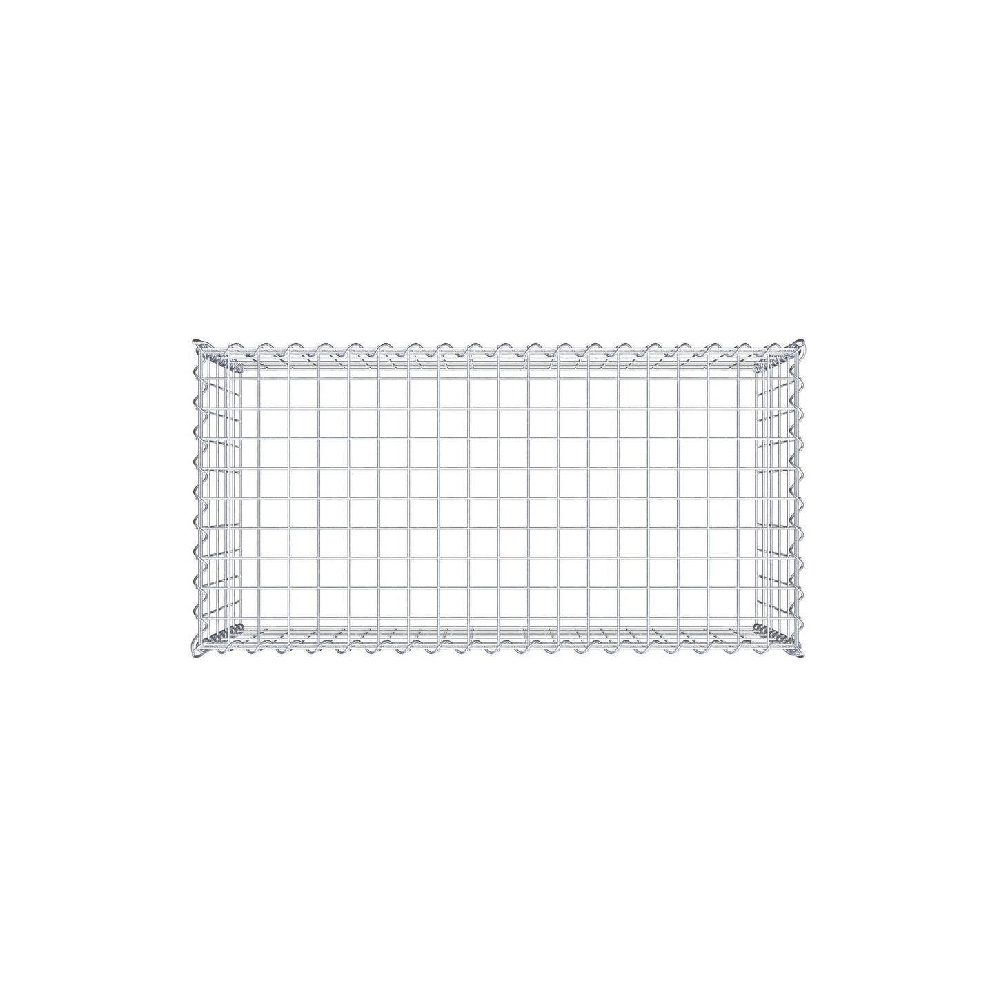 Grown-on gabion type 3 100 cm x 50 cm x 50 cm (L x H x D), mesh size 5 cm x 10 cm, spiral