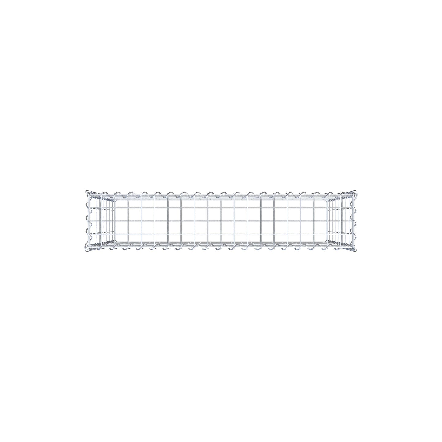 Gabion rapporté type 3 100 cm x 80 cm x 20 cm (L x H x P), mailles 5 cm x 10 cm, spirale
