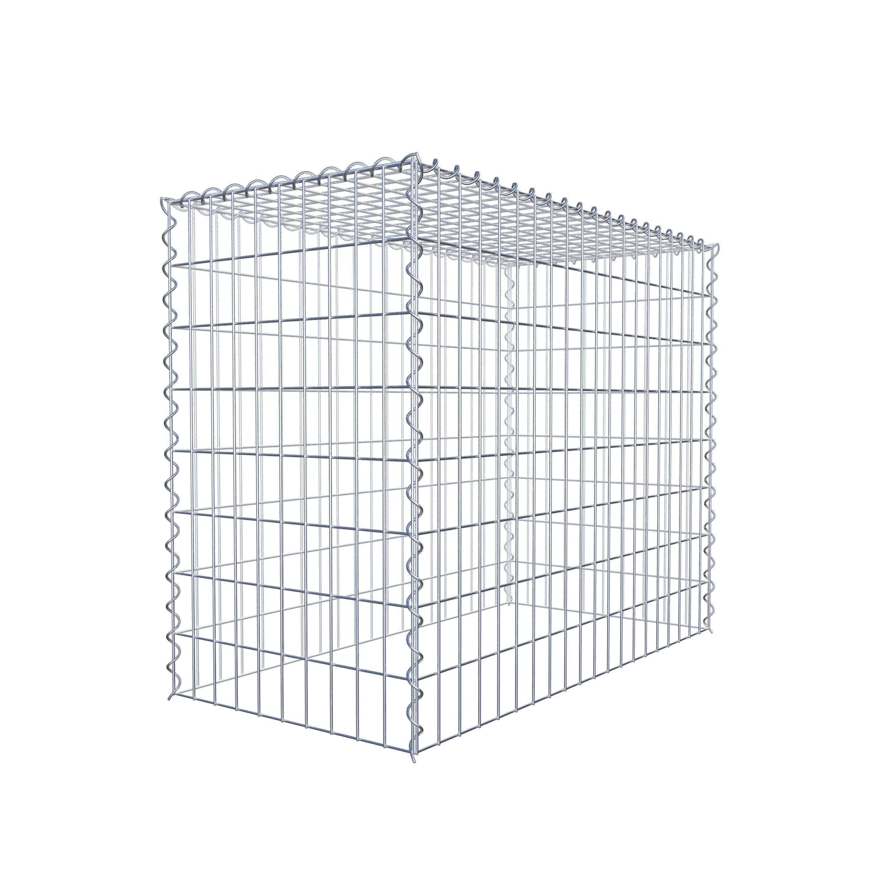Gabbione aggiuntivo tipo 3 100 cm x 80 cm x 50 cm (L x H x P), maglia 5 cm x 10 cm, spirale