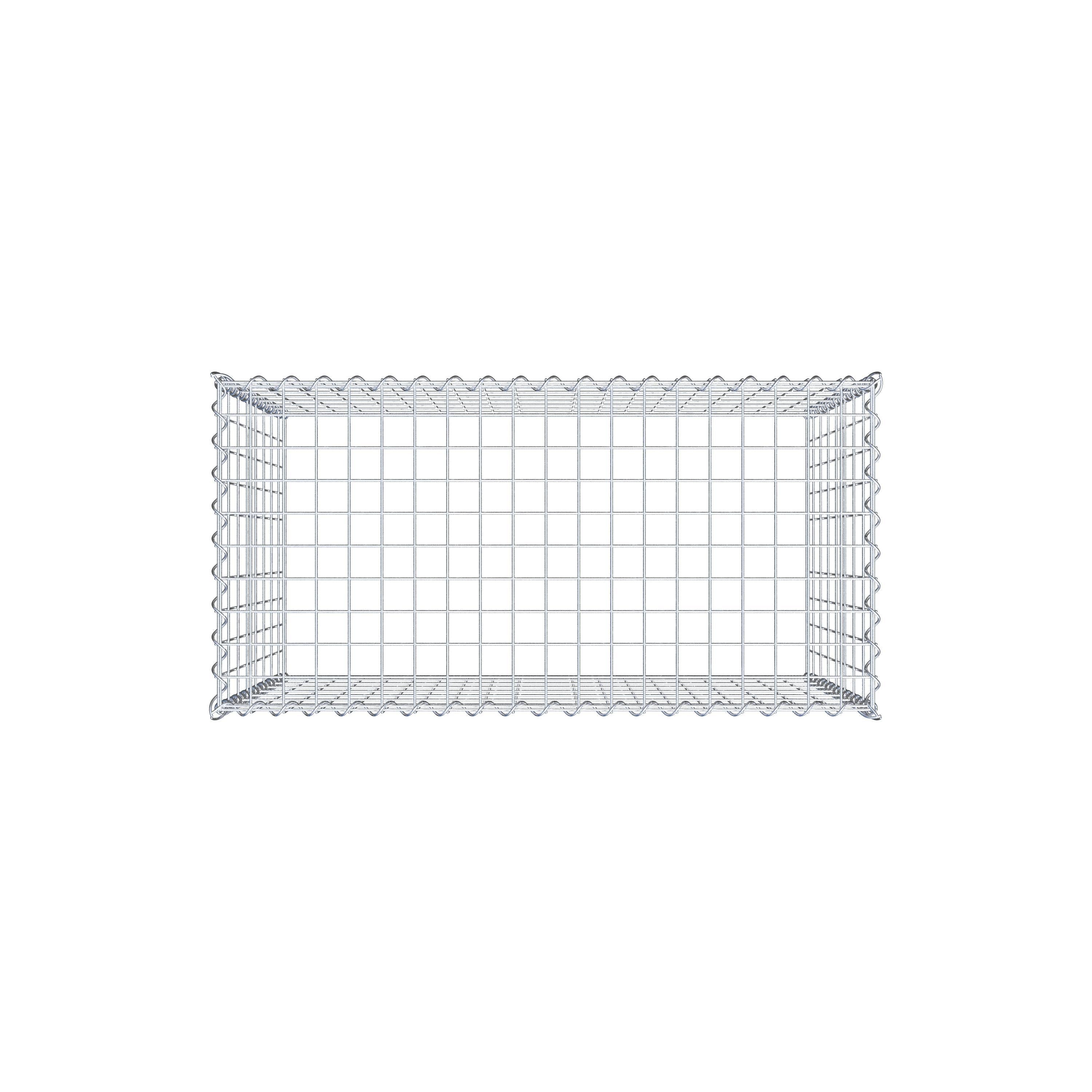 Gabbione aggiuntivo tipo 3 100 cm x 80 cm x 50 cm (L x H x P), maglia 5 cm x 10 cm, spirale