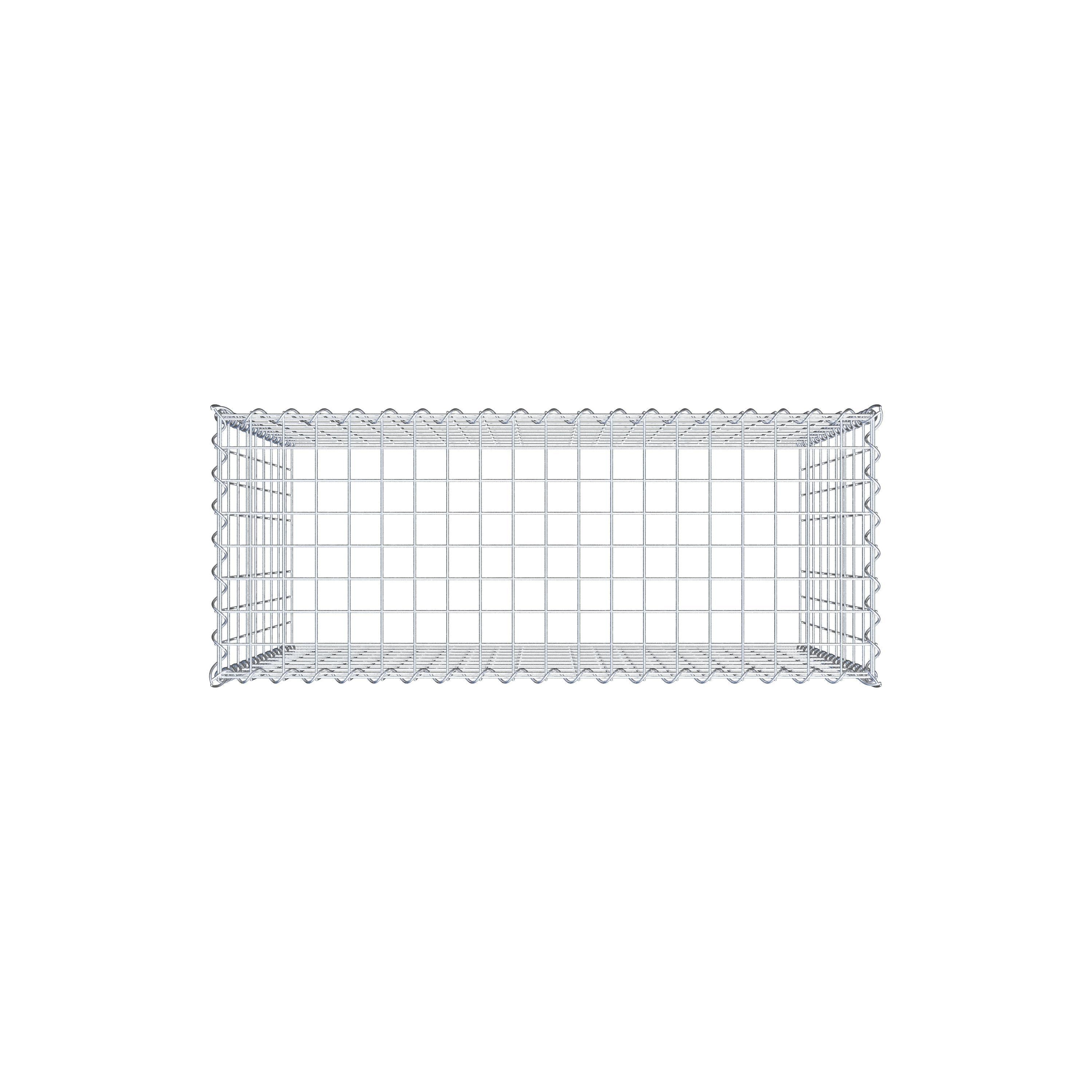 Gabbione aggiuntivo tipo 3 100 cm x 90 cm x 40 cm (L x H x P), maglia 5 cm x 10 cm, spirale