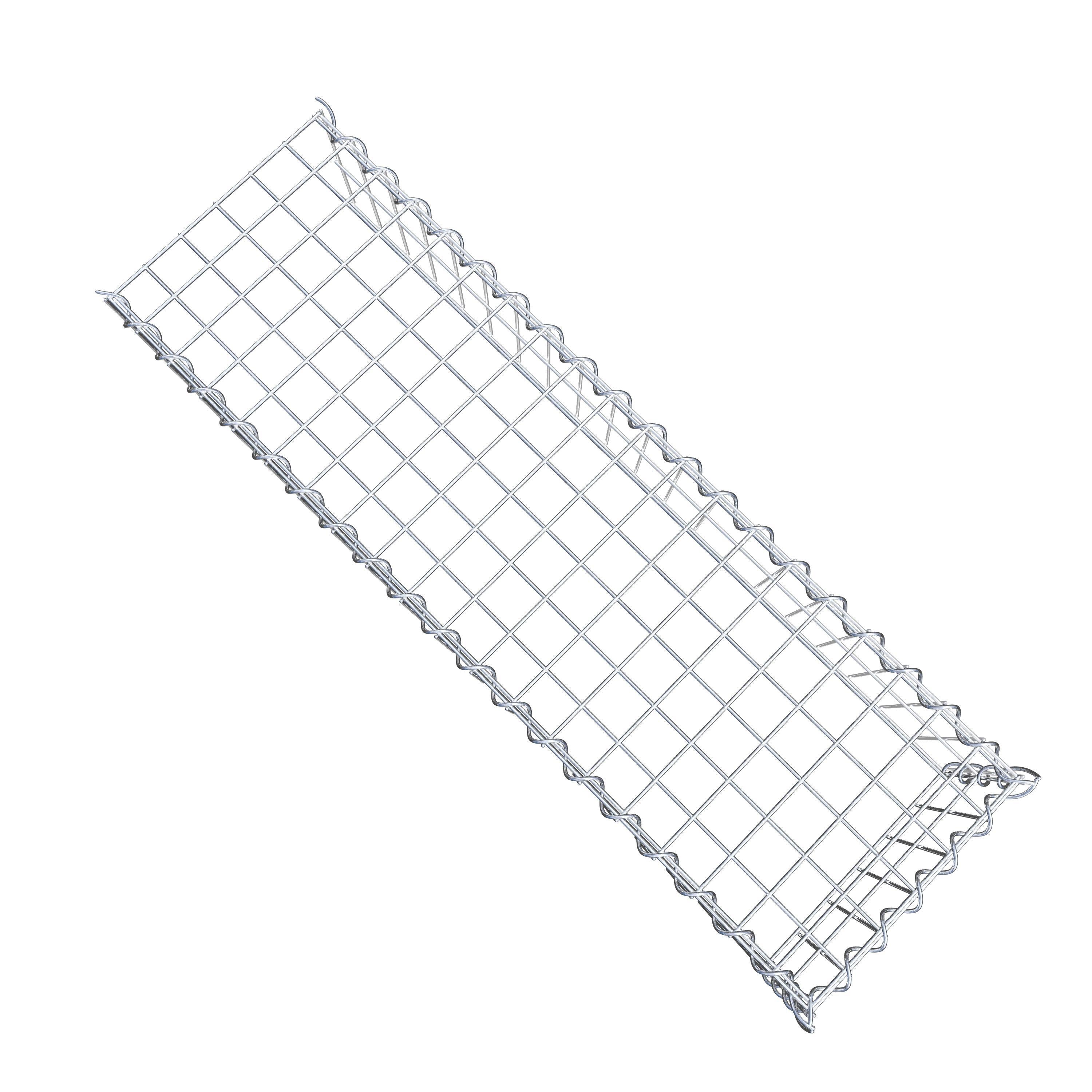 Gabião tipo 4 100 cm x 20 cm x 30 cm (C x A x P), malhagem 5 cm x 10 cm, espiral