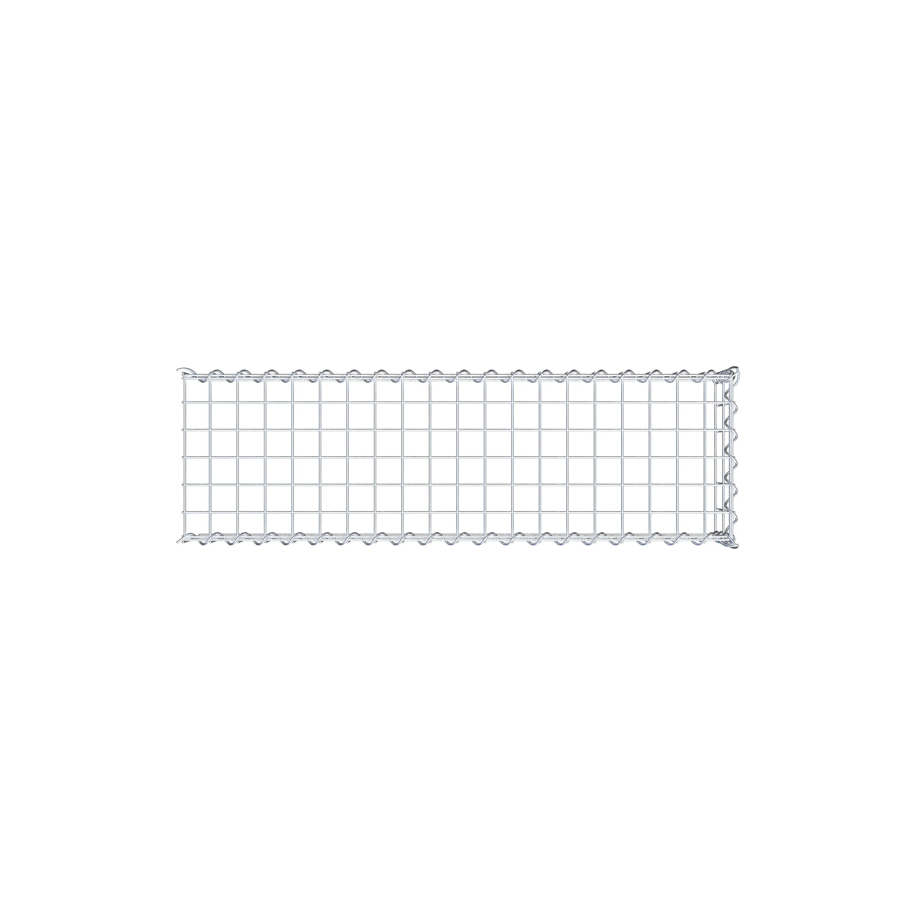 Gabião tipo 4 100 cm x 20 cm x 30 cm (C x A x P), malhagem 5 cm x 10 cm, espiral