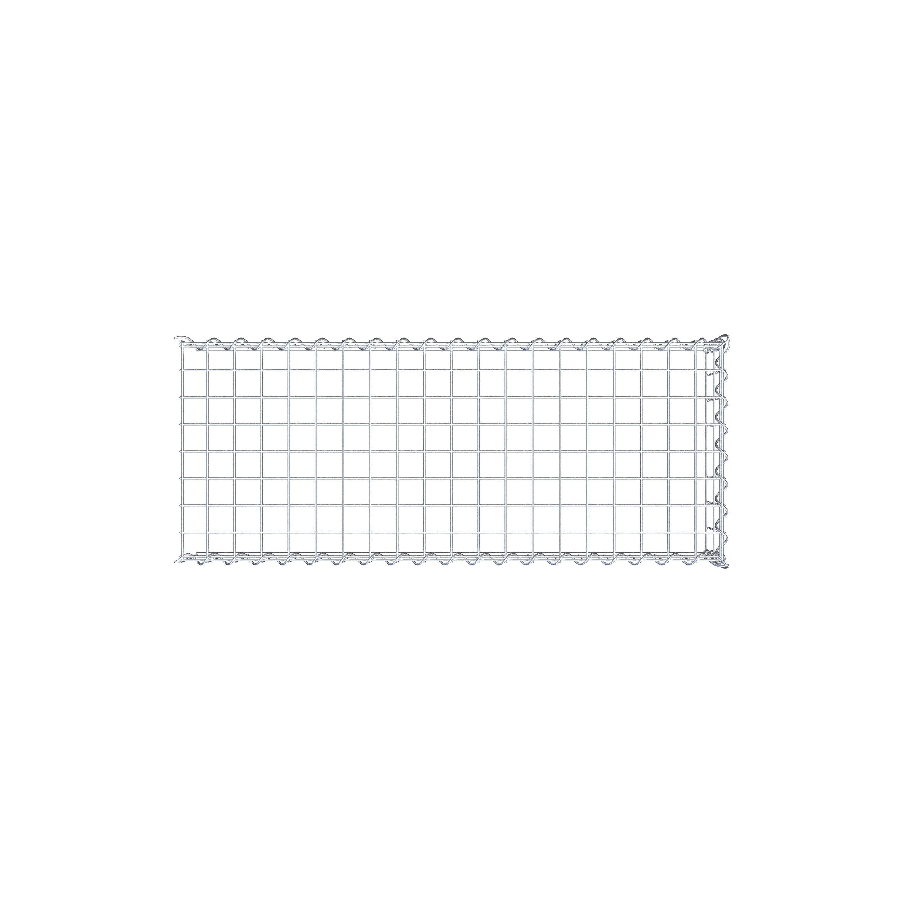 Gabião tipo 4 100 cm x 20 cm x 40 cm (C x A x P), malhagem 5 cm x 10 cm, espiral