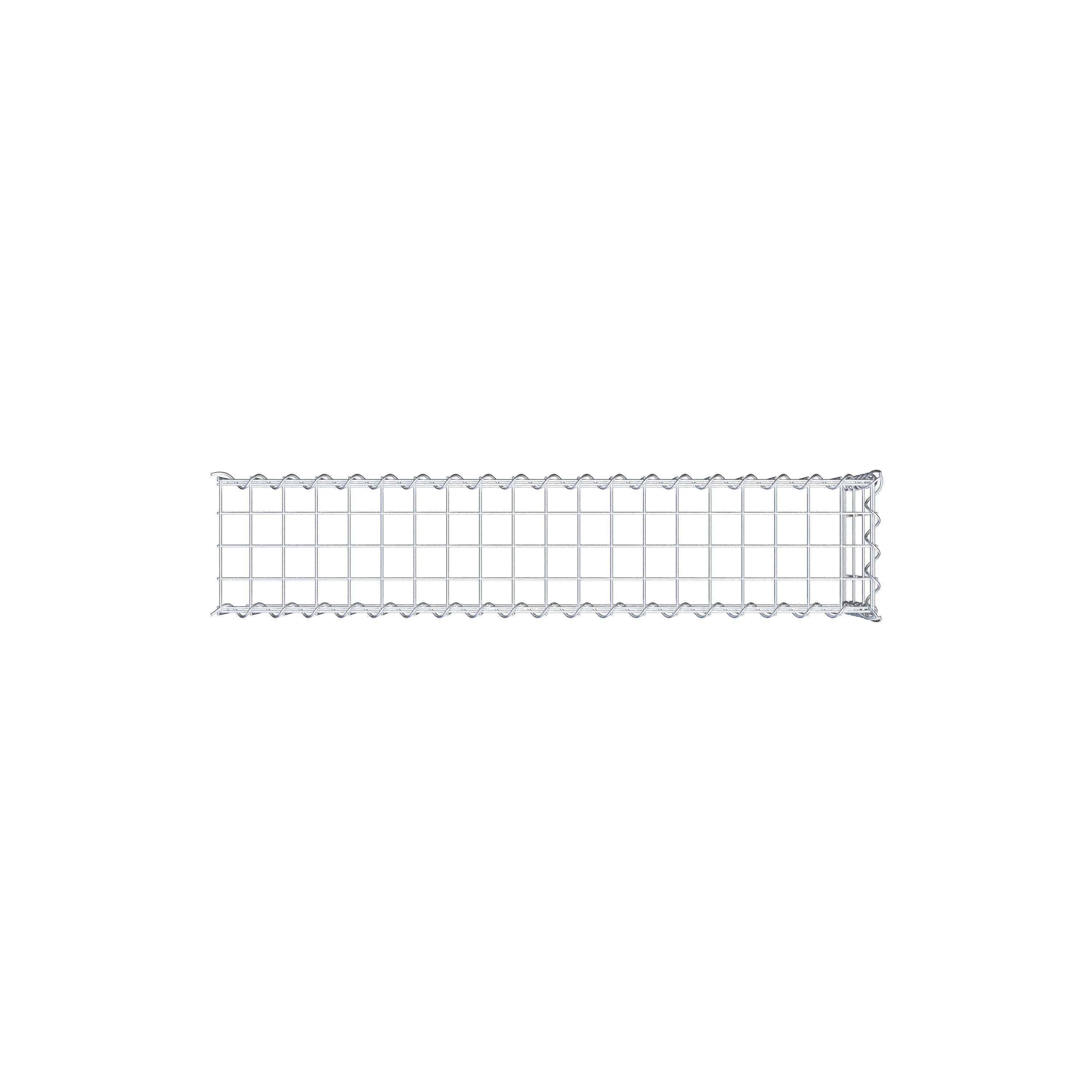 Gabbione aggiuntivo tipo 4 100 cm x 30 cm x 20 cm (L x H x P), maglia 5 cm x 10 cm, spirale