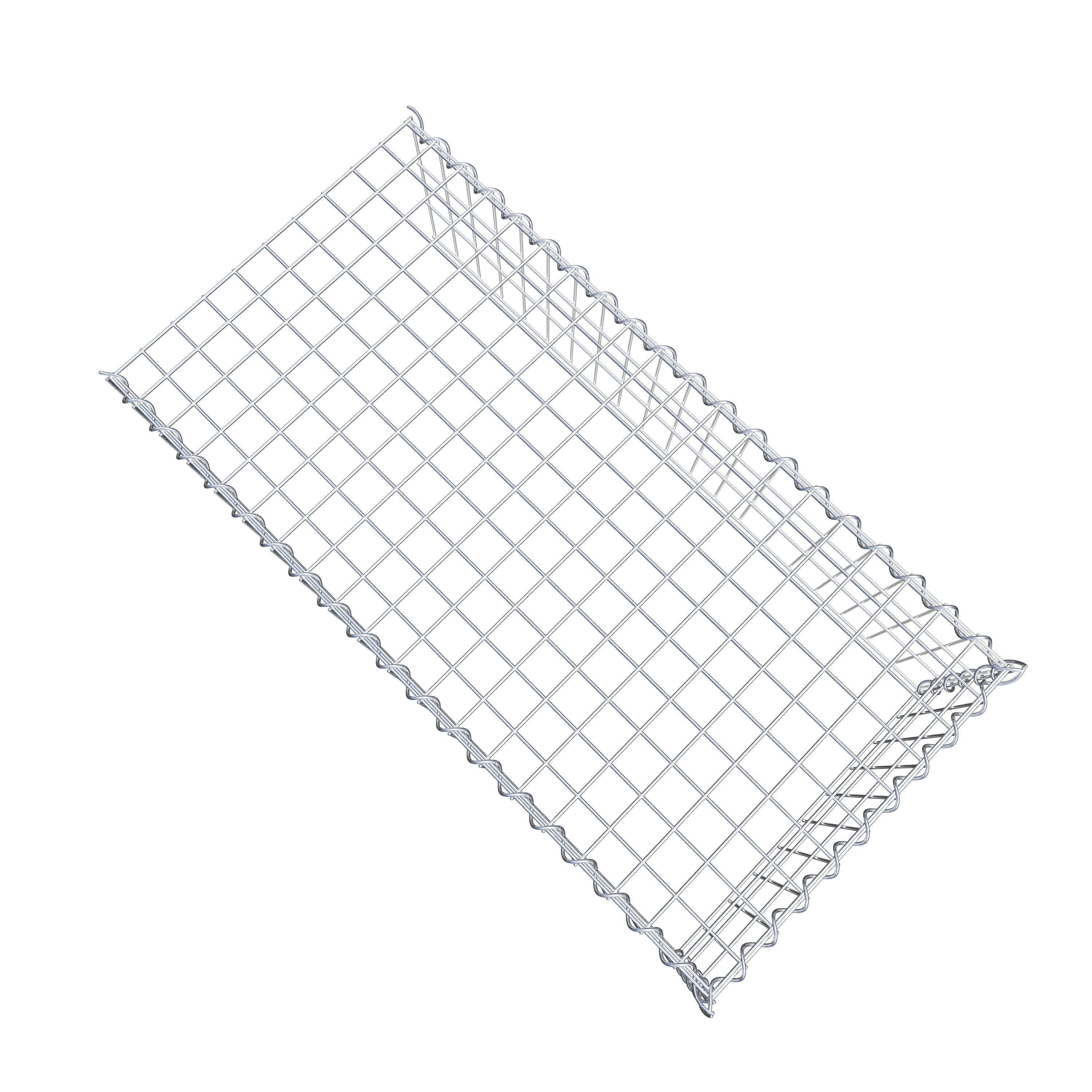 Extra gabion typ 4 100 cm x 30 cm x 50 cm (L x H x D), maskstorlek 5 cm x 10 cm, spiral