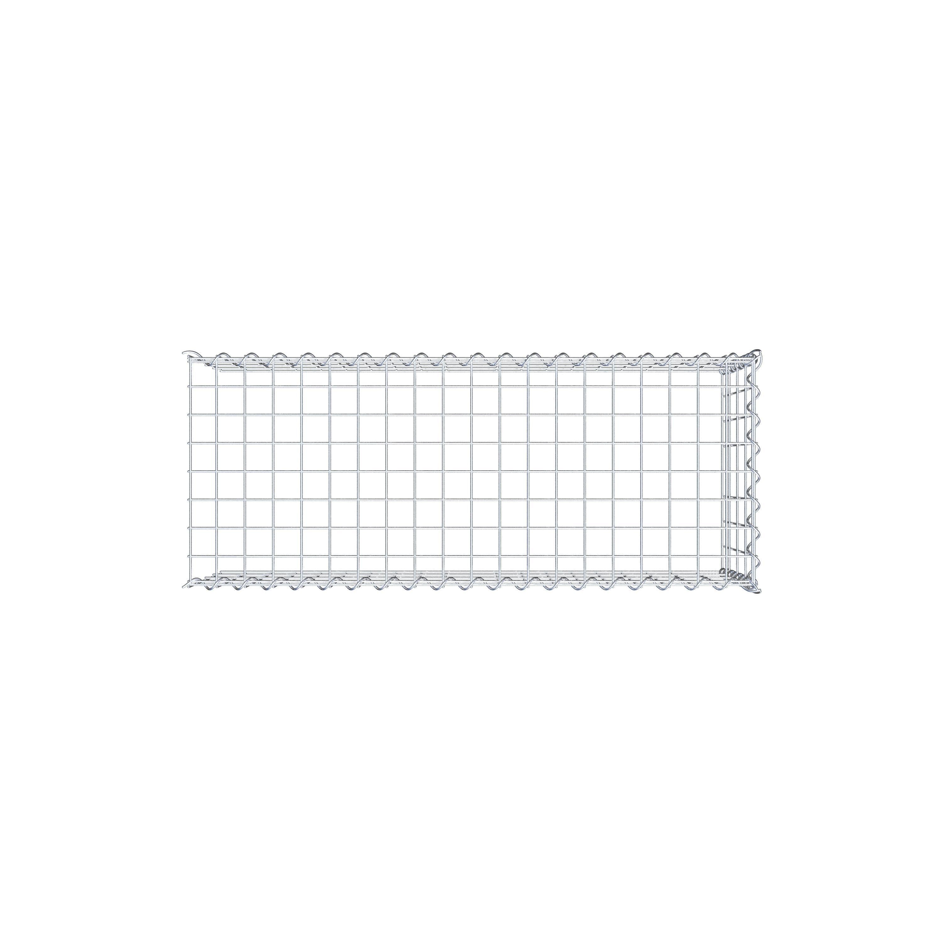 Gabbione aggiuntivo tipo 4 100 cm x 40 cm x 40 cm (L x H x P), dimensione maglia 5 cm x 10 cm, a spirale