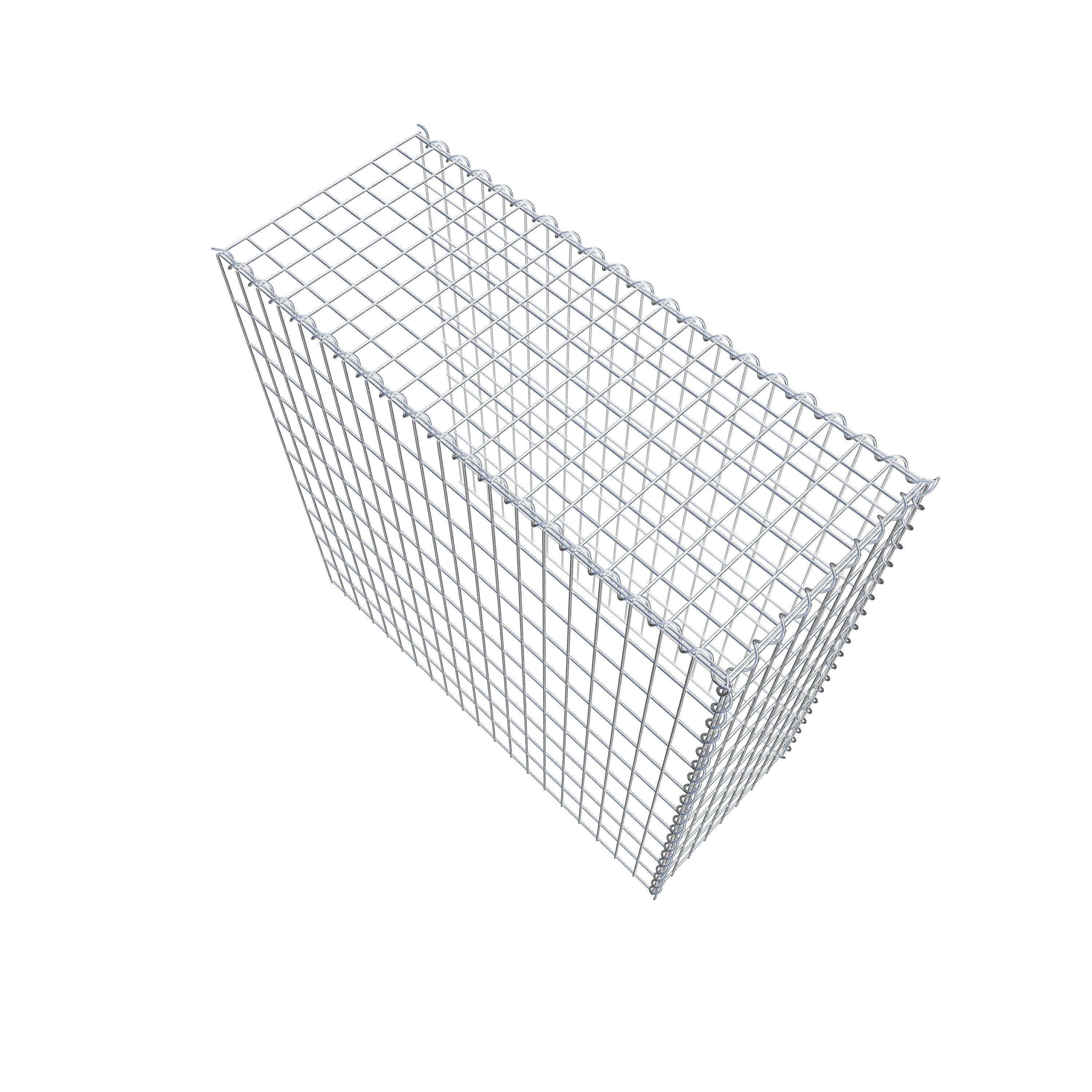Gabião tipo 4 100 cm x 100 cm x 40 cm (C x A x P), malhagem 5 cm x 10 cm, espiral