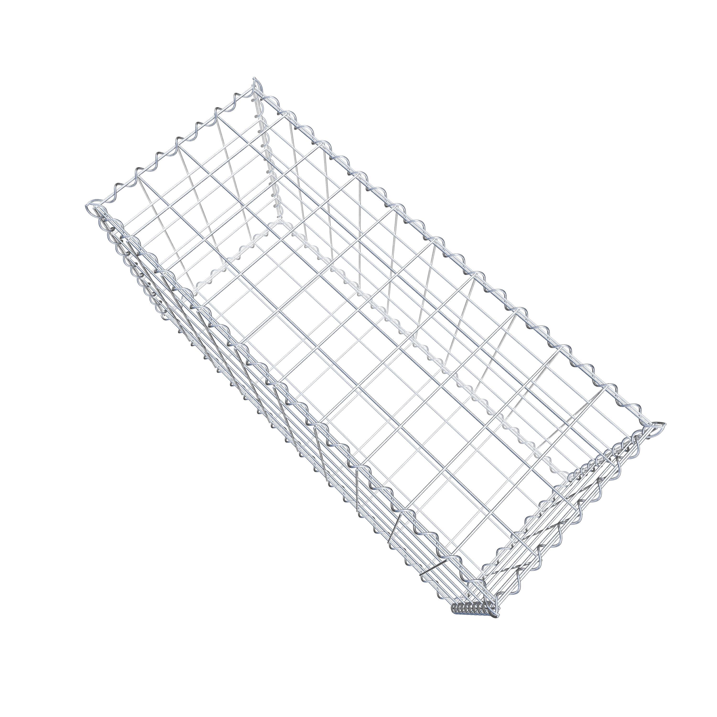 Gabião 100 cm x 50 cm x 40 cm (C x A x P), malhagem 10 cm x 10 cm, espiral