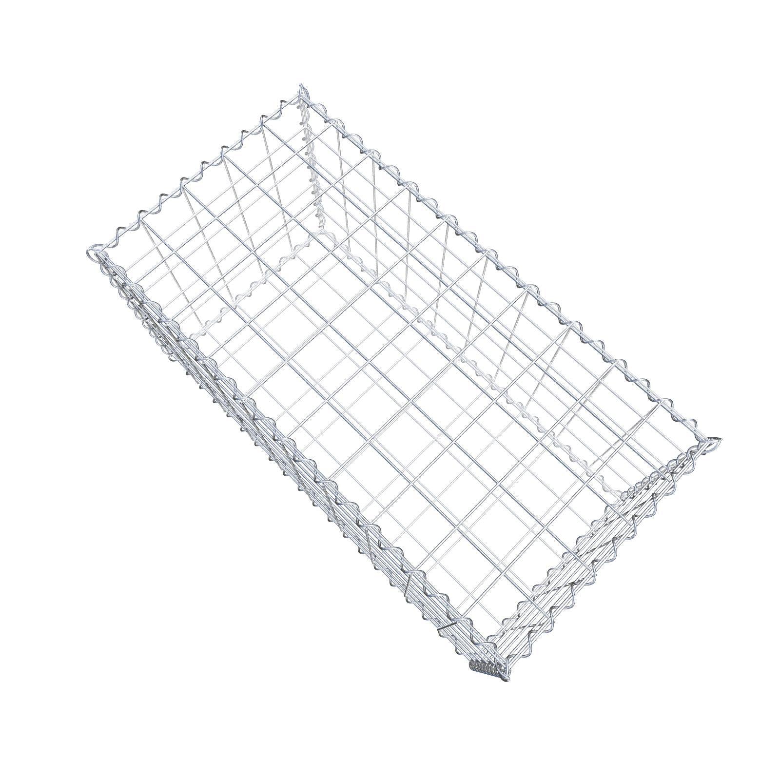 Gabion 100 cm x 50 cm x 50 cm (L x H x P), mailles 10 cm x 10 cm, spirale