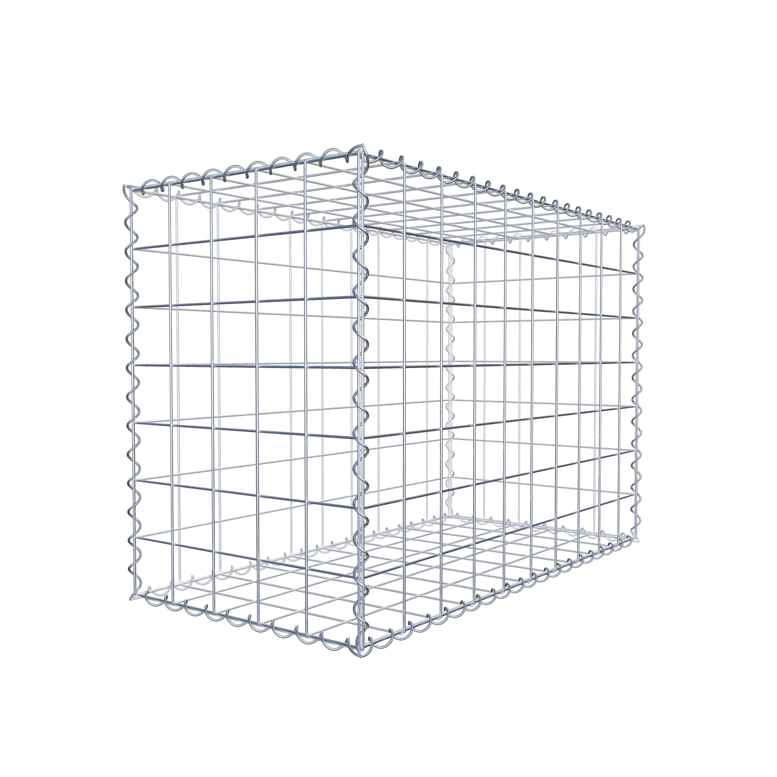 Gabione 100 cm x 70 cm x 50 cm (L x H x T), Maschenweite 10 cm x 10 cm, Spirale