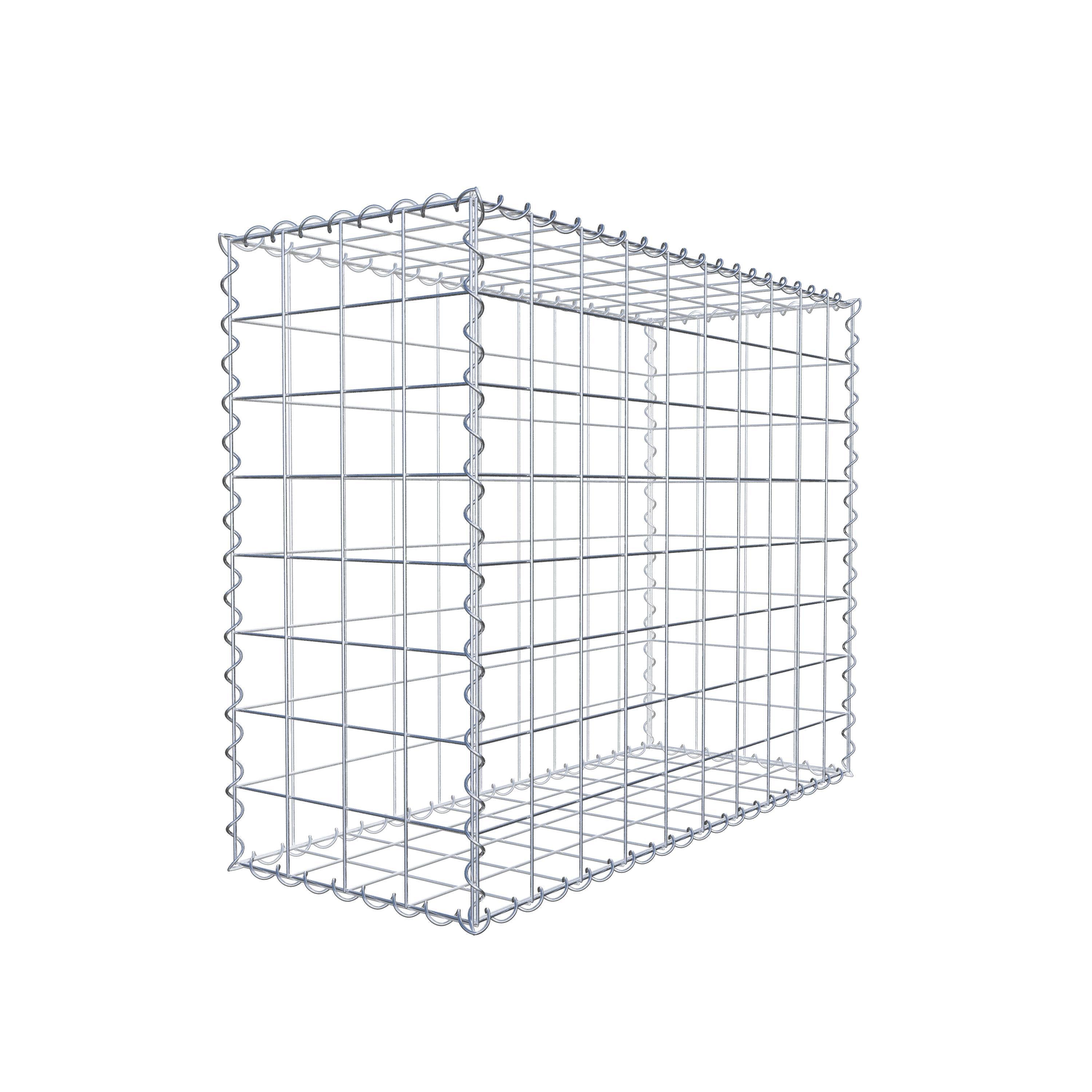 Gabião 100 cm x 80 cm x 40 cm (C x A x P), malhagem 10 cm x 10 cm, espiral