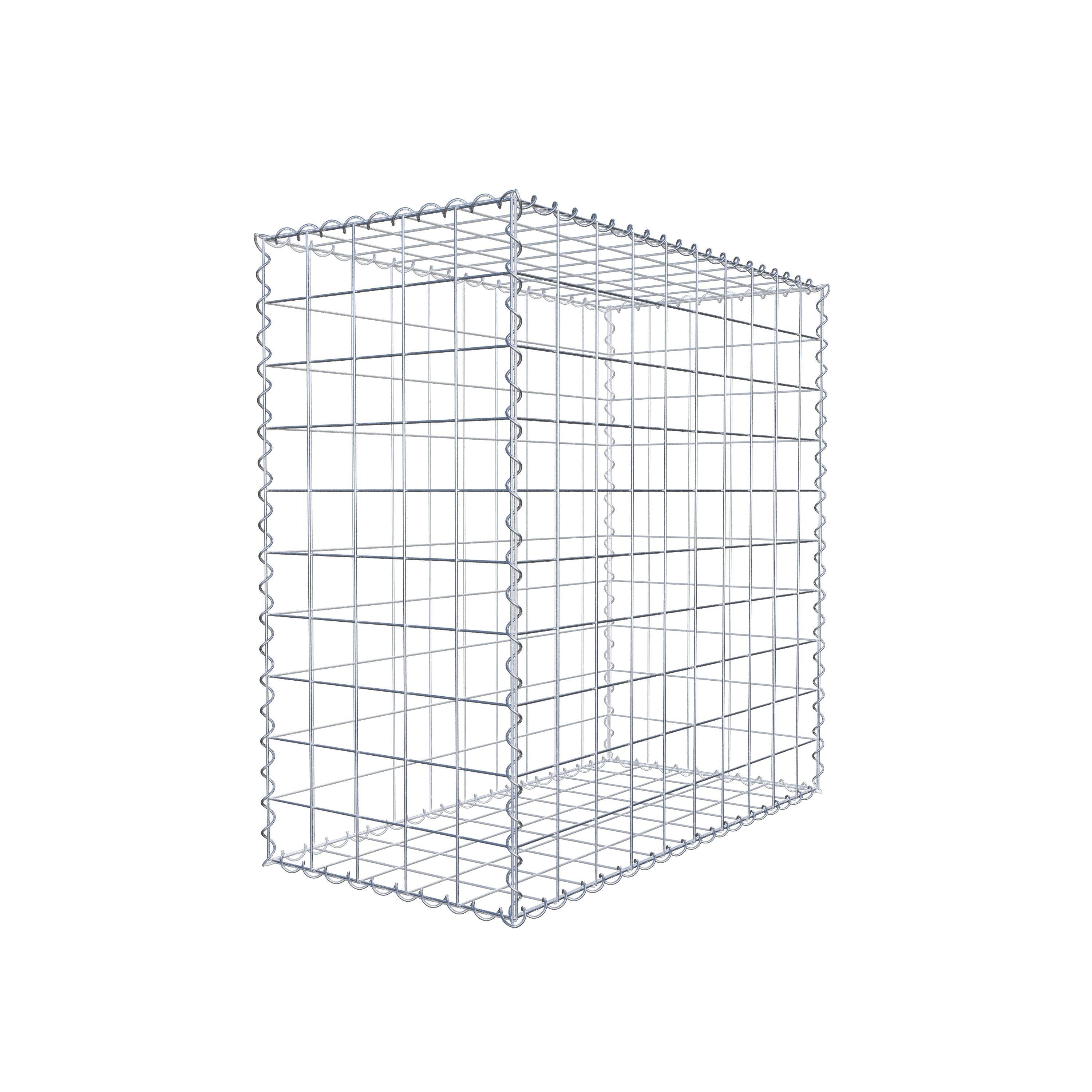 Gabion 100 cm x 100 cm x 50 cm (L x H x P), mailles 10 cm x 10 cm, spirale
