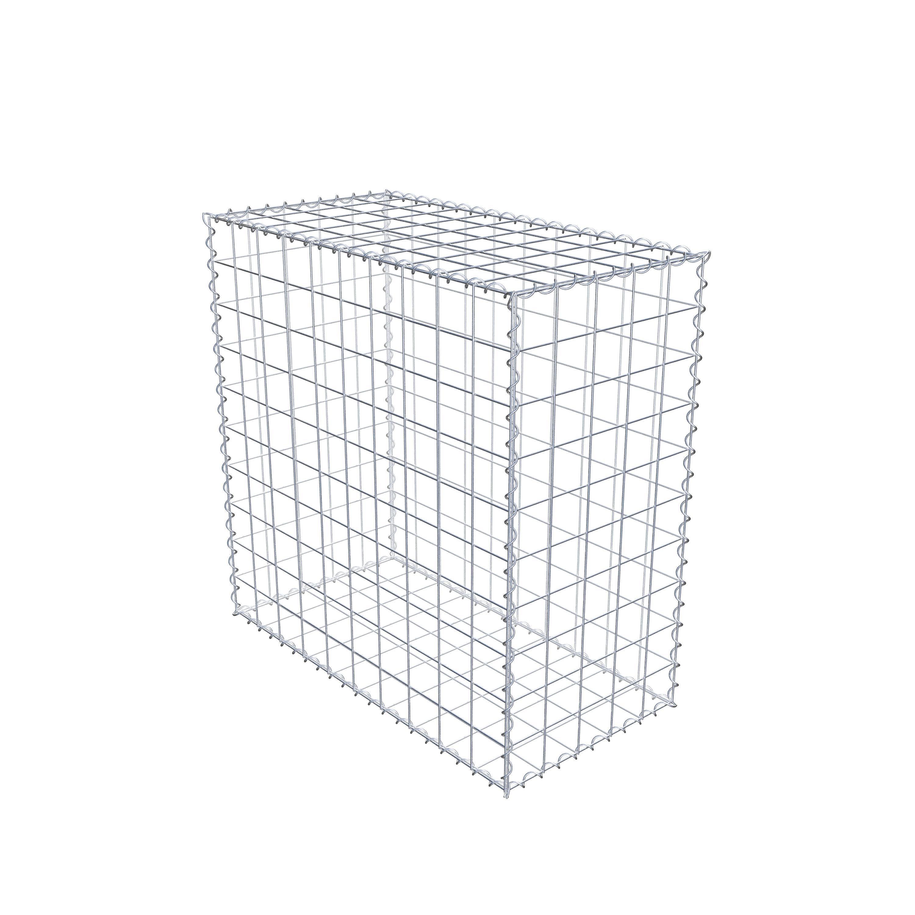 Gabion 100 cm x 100 cm x 50 cm (L x H x P), mailles 10 cm x 10 cm, spirale