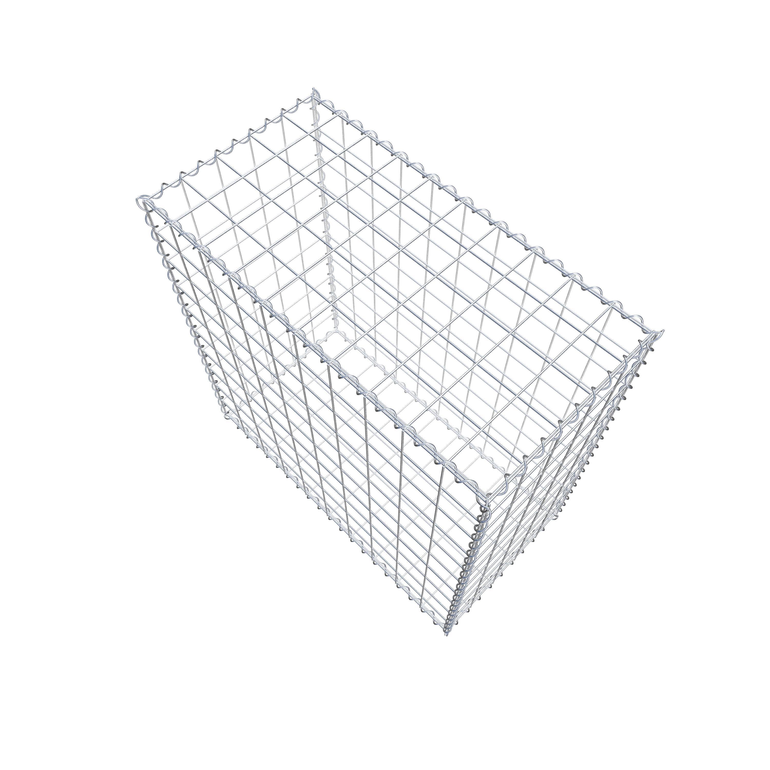 Gabion 100 cm x 100 cm x 50 cm (L x H x P), mailles 10 cm x 10 cm, spirale