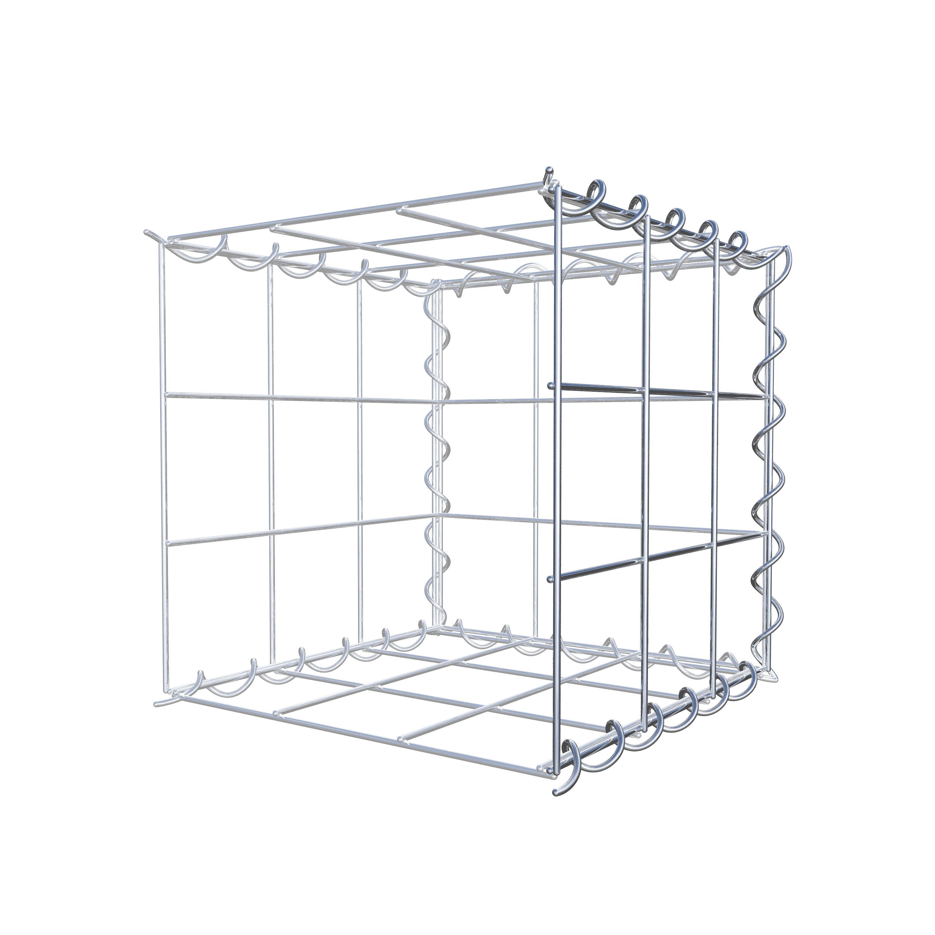 Gavión adicional tipo 2 30 cm x 30 cm x 30 cm (L x A x P), malla 10 cm x 10 cm, en espiral