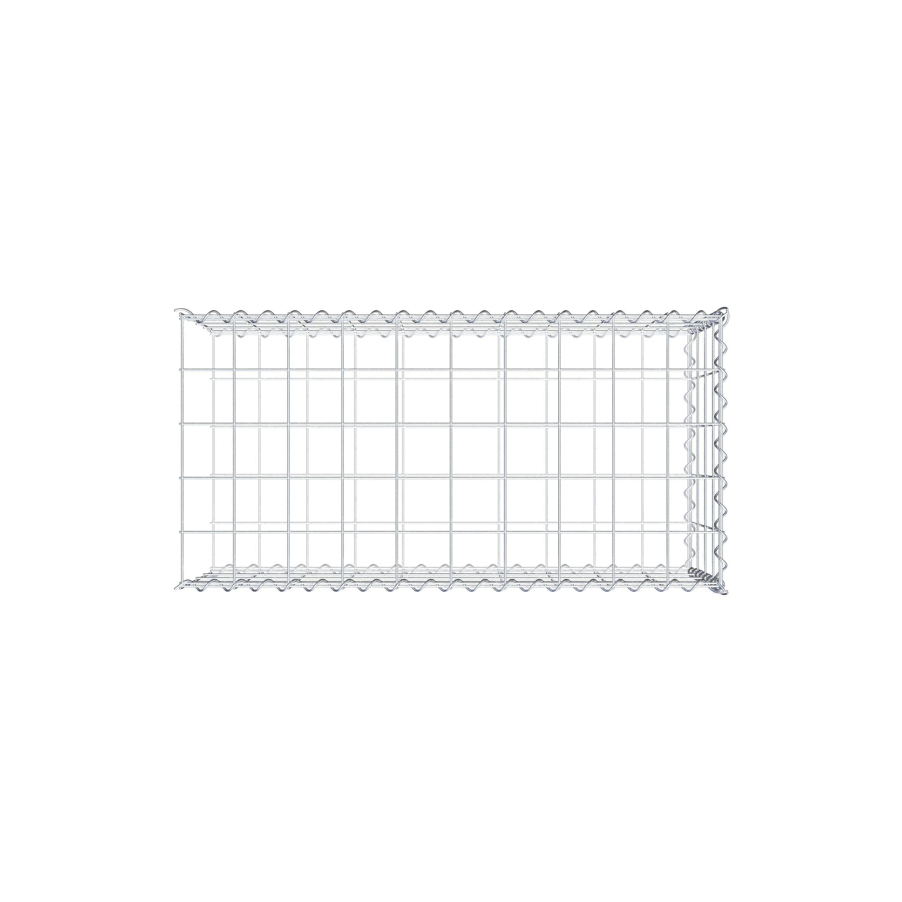 Gabbione aggiuntivo tipo 2 100 cm x 40 cm x 50 cm (L x A x P), maglia 10 cm x 10 cm, spirale