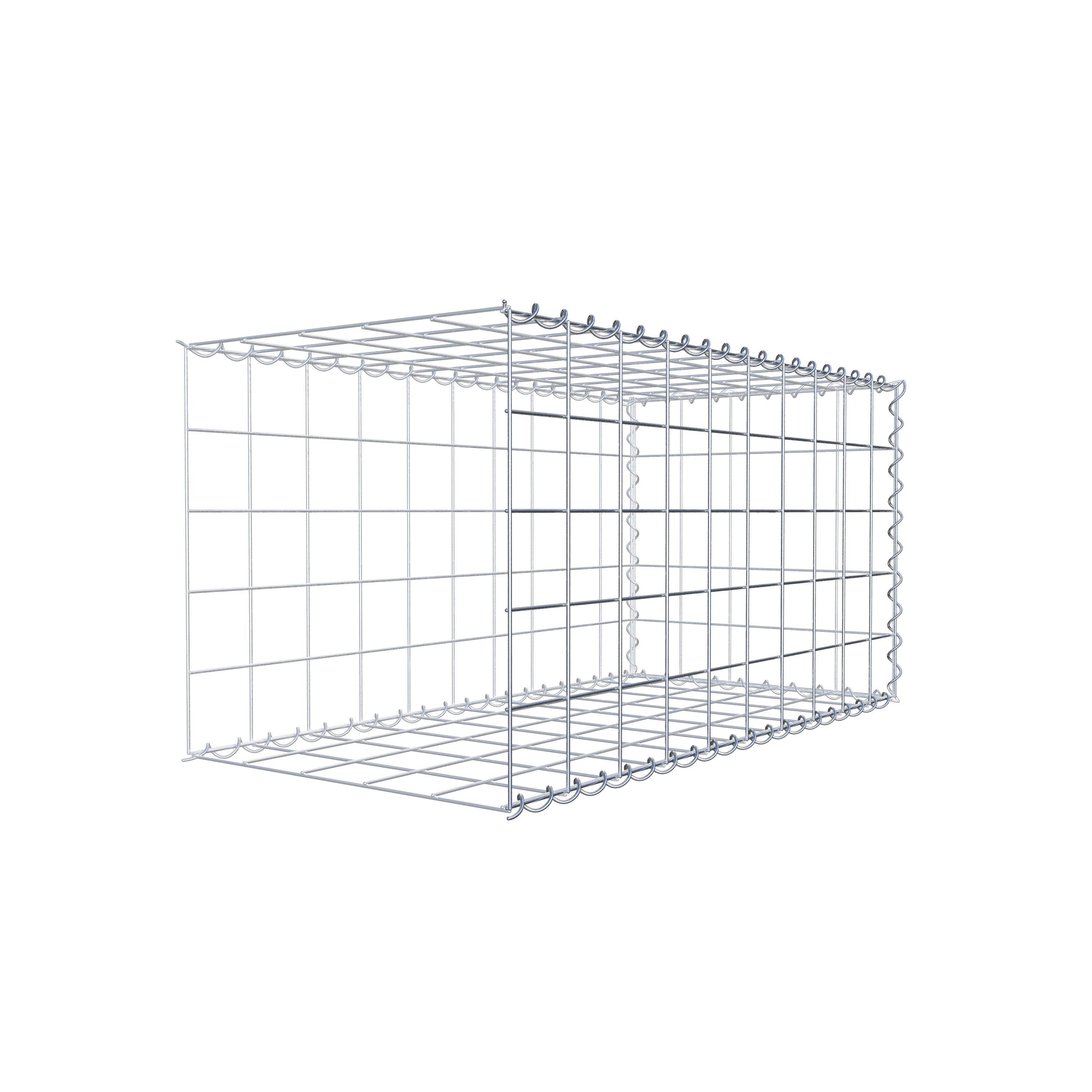 Gabbione aggiuntivo tipo 2 100 cm x 50 cm x 50 cm (L x A x P), maglia 10 cm x 10 cm, spirale