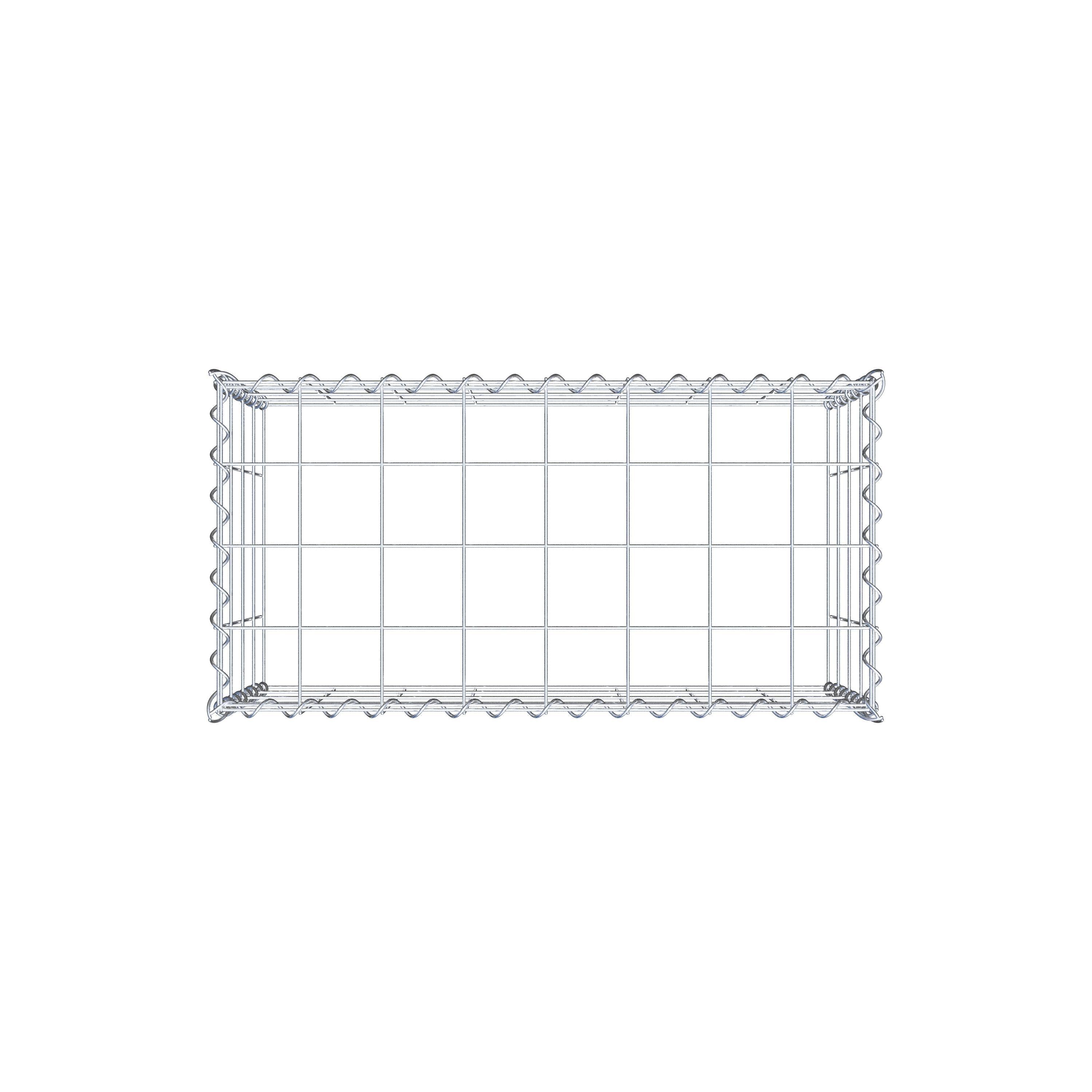 Gabion rapporté type 3 80 cm x 40 cm x 40 cm (L x H x P), mailles 10 cm x 10 cm, spirale