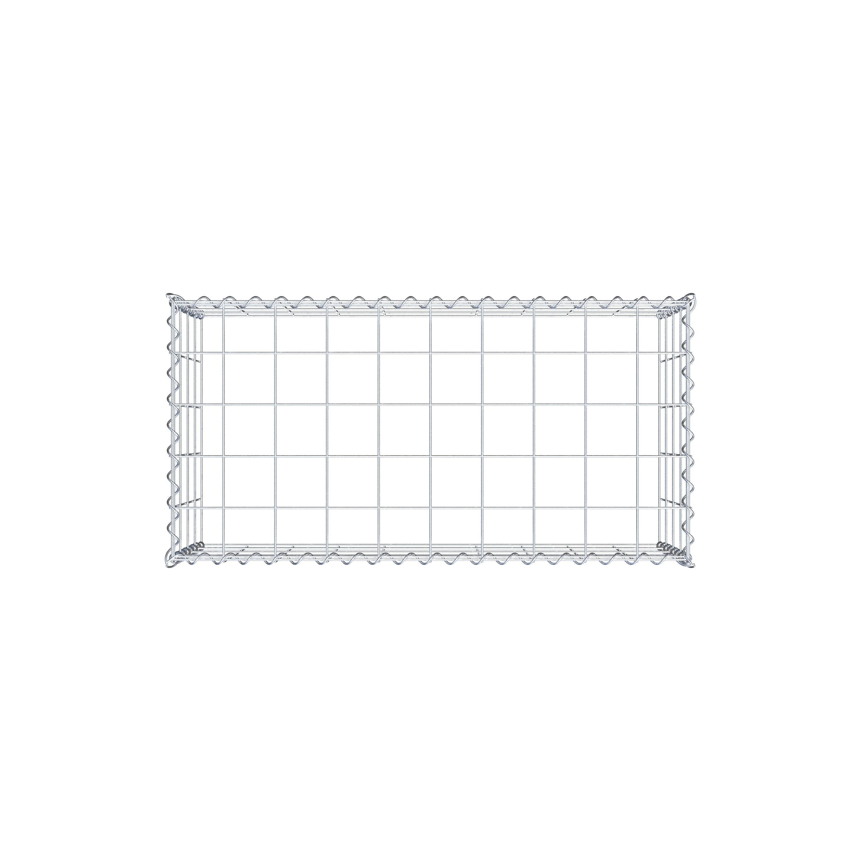 Grown-on gabion type 3 100 cm x 40 cm x 50 cm (L x H x D), mesh size 10 cm x 10 cm, spiral