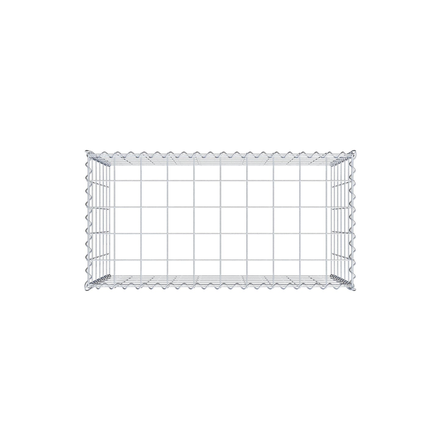 Gabião tipo 3 100 cm x 60 cm x 50 cm (C x A x P), malhagem 10 cm x 10 cm, espiral