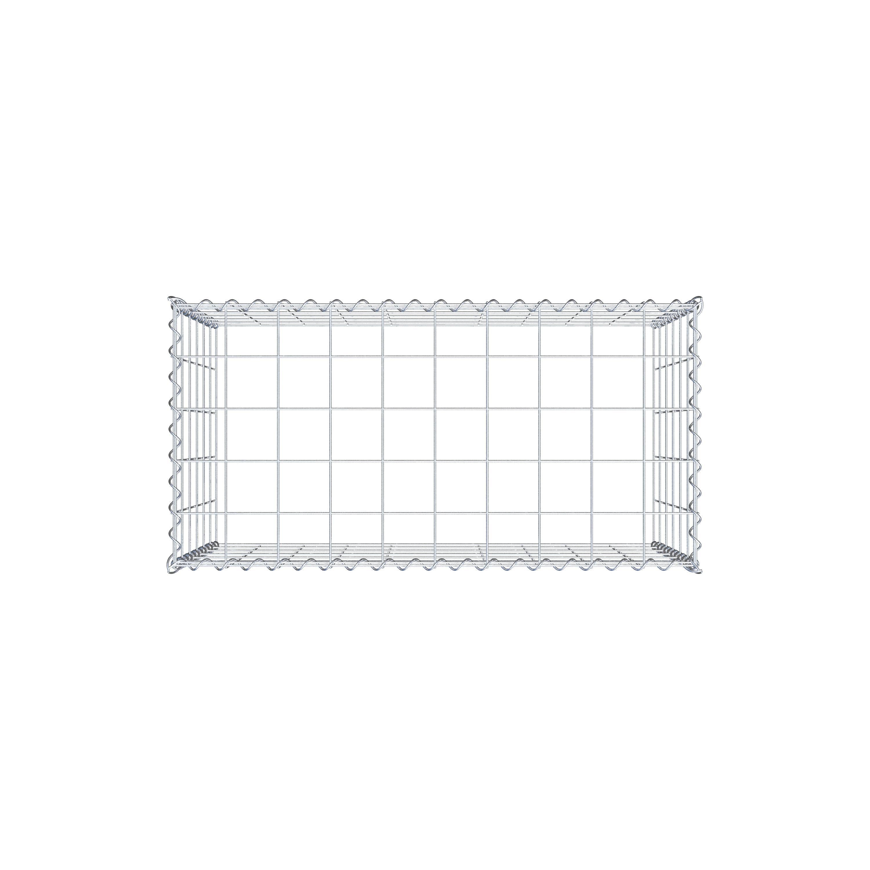 Gabbione aggiuntivo tipo 3 100 cm x 60 cm x 50 cm (L x H x P), maglia 10 cm x 10 cm, spirale