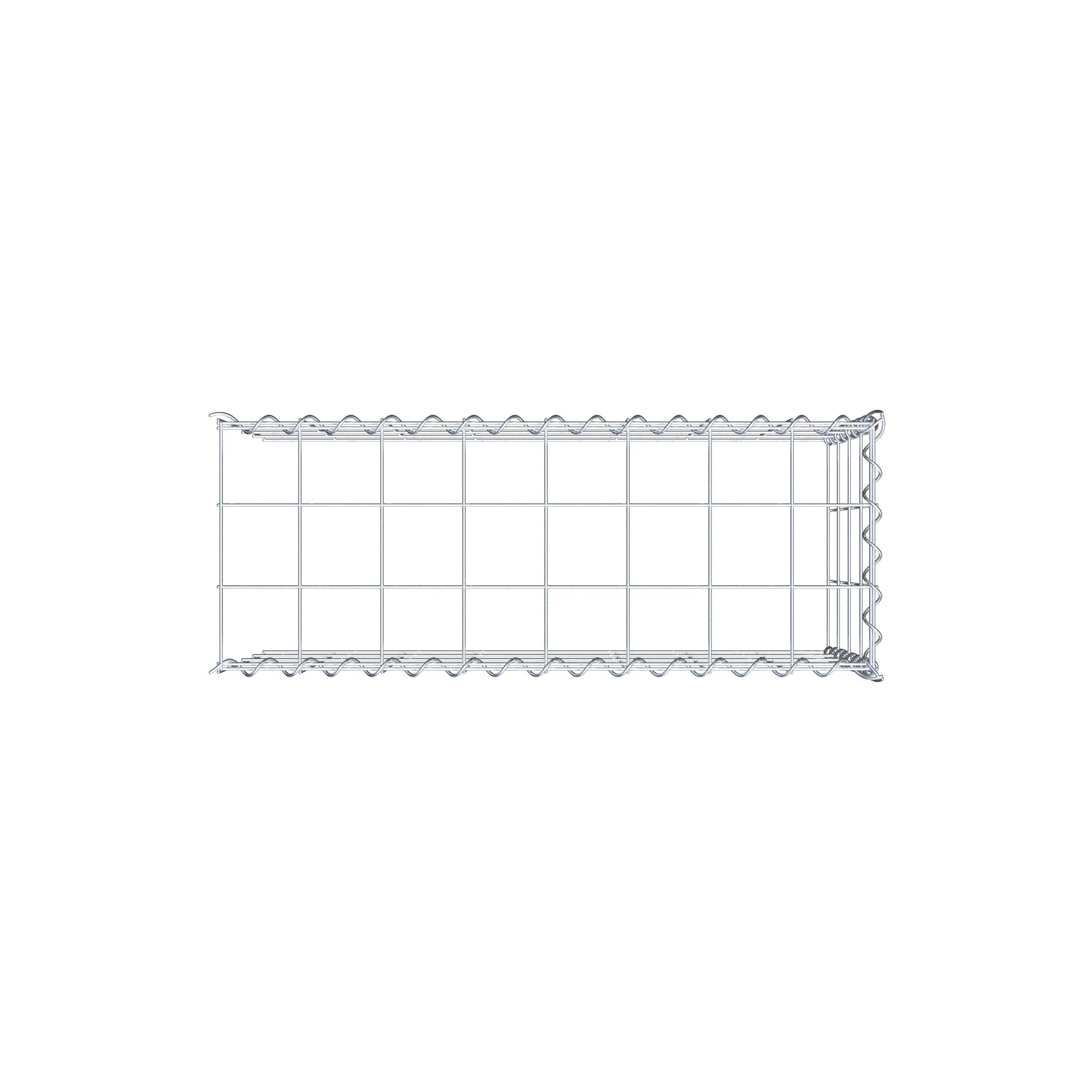 Anbaugabione Typ 4 80 cm x 40 cm x 30 cm (L x H x T), Maschenweite 10 cm x 10 cm, Spirale