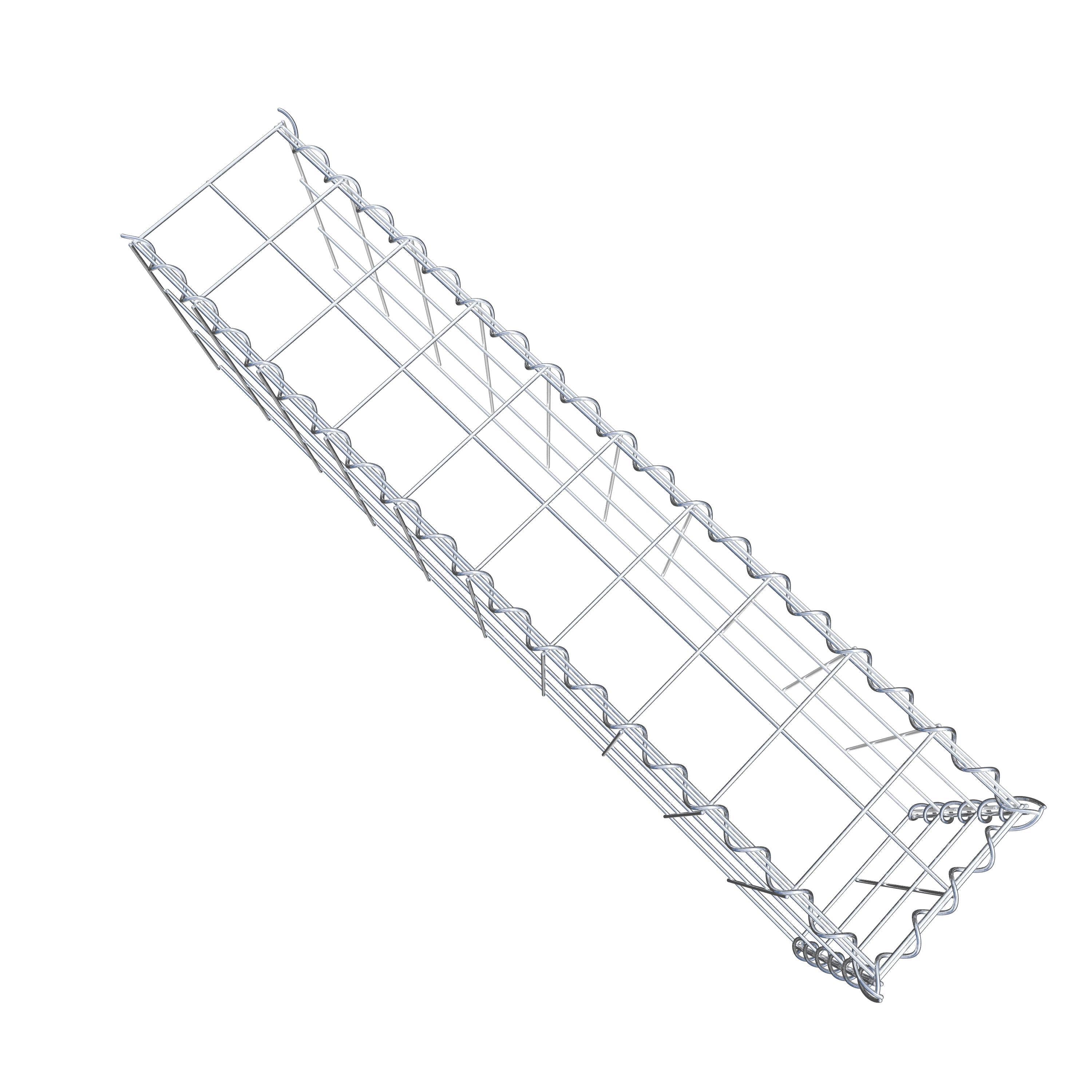 Gabião tipo 4 100 cm x 30 cm x 20 cm (C x A x P), malhagem 10 cm x 10 cm, espiral