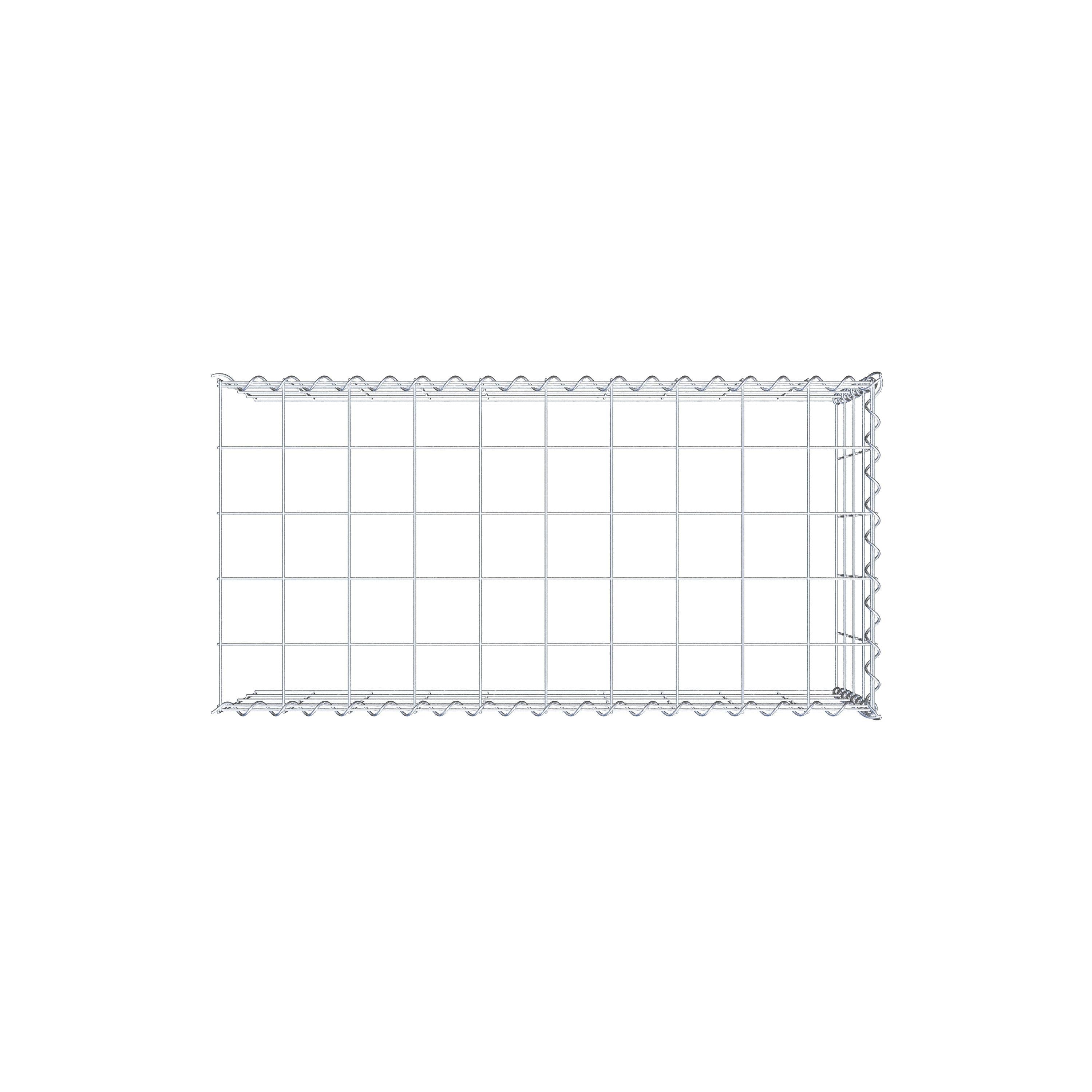 Gabbione aggiuntivo tipo 4 100 cm x 40 cm x 50 cm (L x A x P), maglia 10 cm x 10 cm, spirale