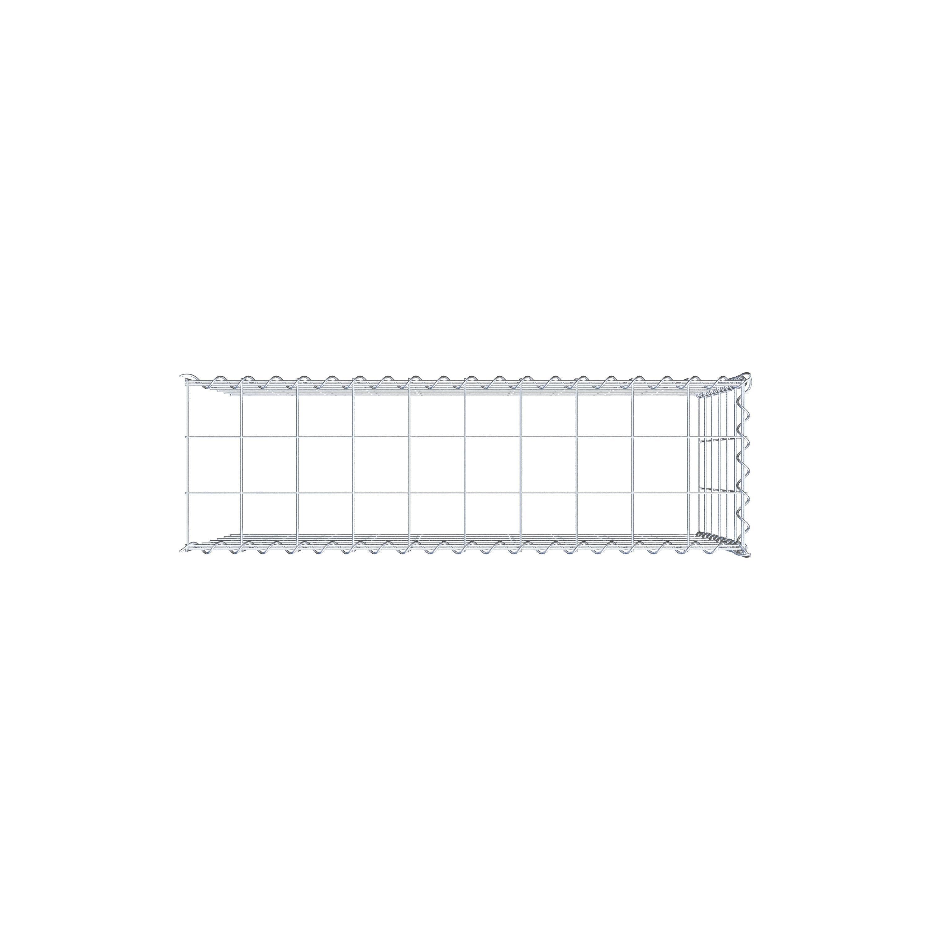 Anbaugabione Typ 4 100 cm x 60 cm x 30 cm (L x H x T), Maschenweite 10 cm x 10 cm, Spirale