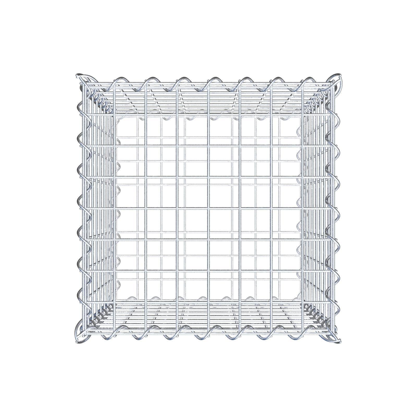 Gavión 40 cm x 40 cm x 40 cm (L x A x P), luz de malla 5 cm x 5 cm, en espiral