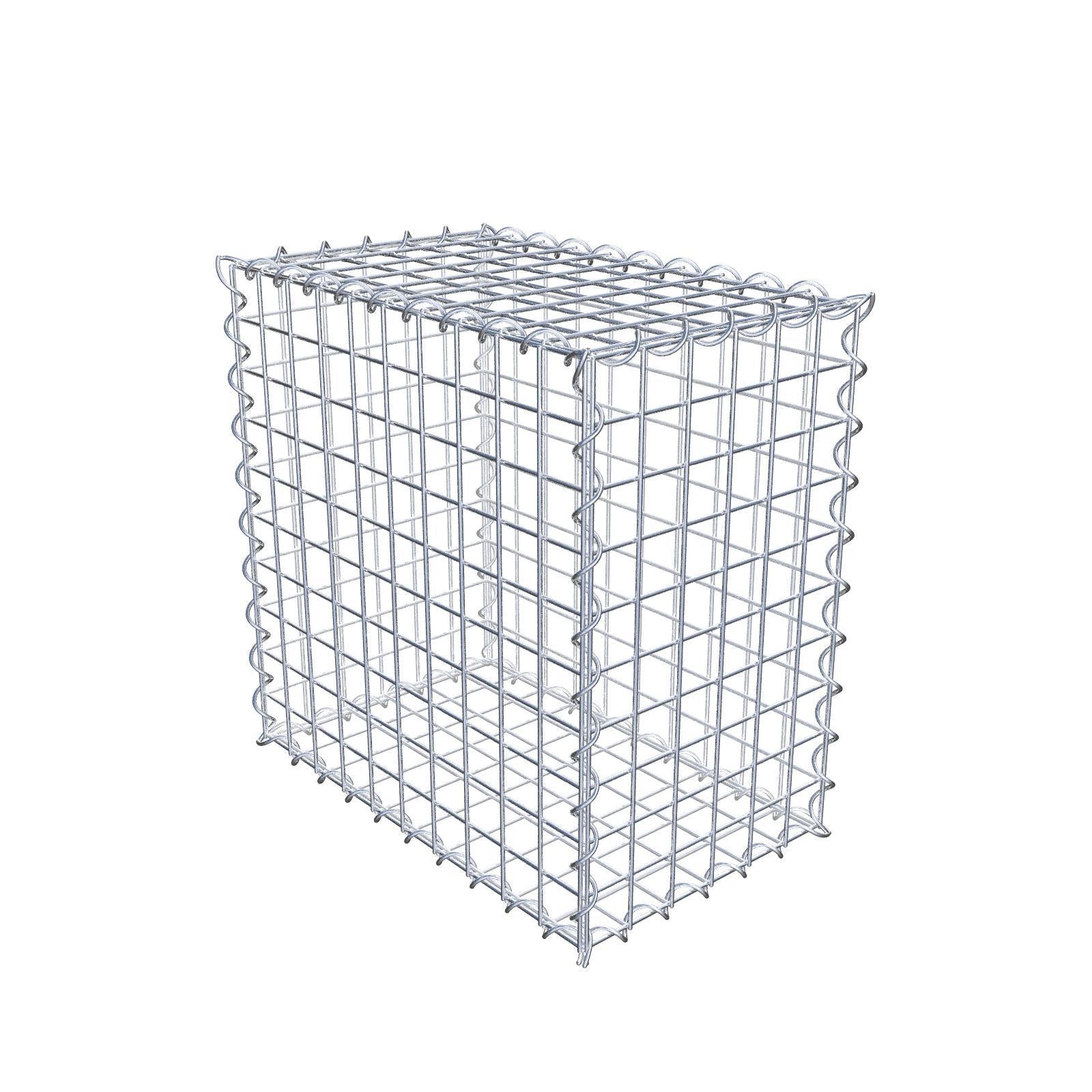 Gabion 50 cm x 50 cm x 30 cm (L x H x D), maskestørrelse 5 cm x 5 cm, spiral