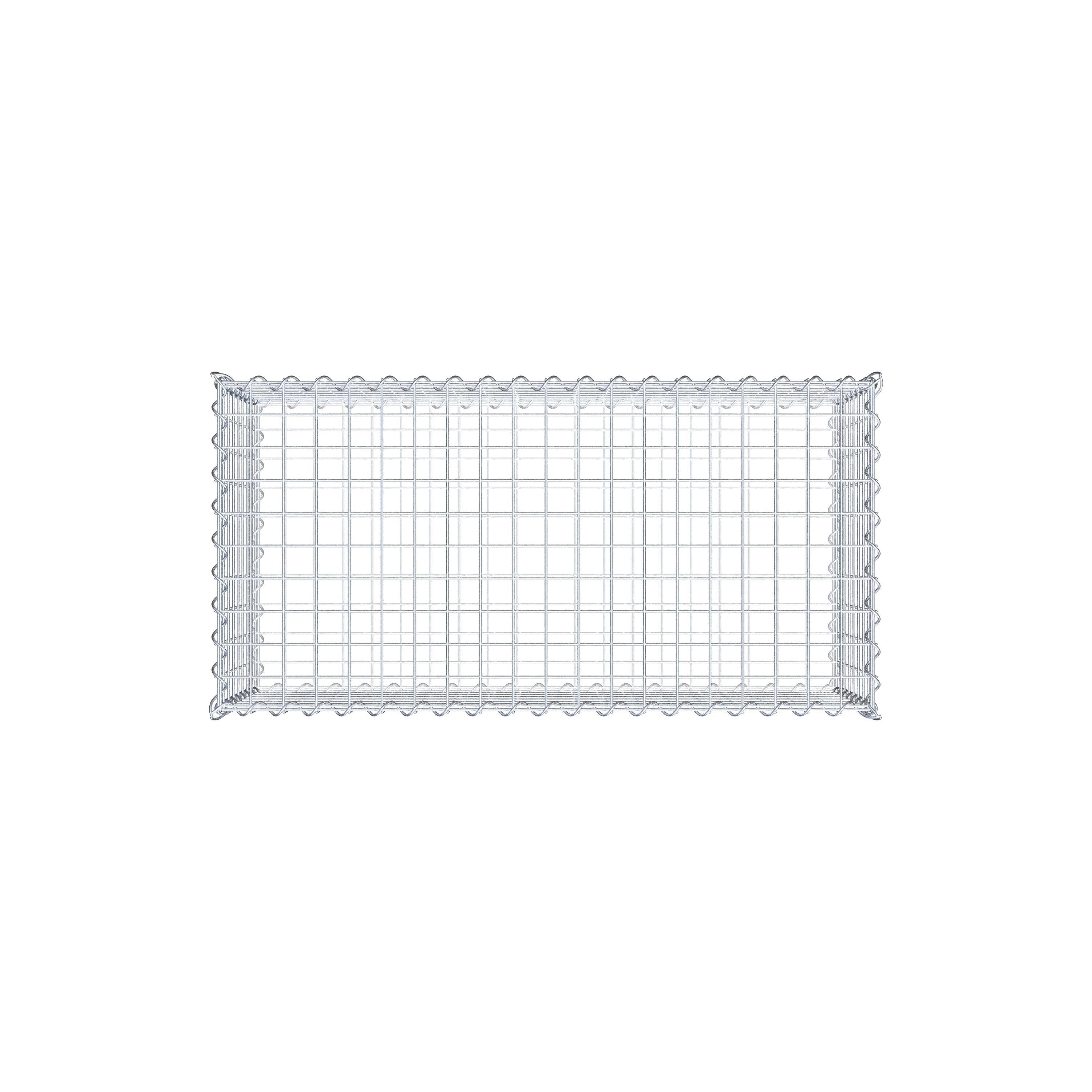Gabion 100 cm x 40 cm x 50 cm (L x H x D), maskstorlek 5 cm x 5 cm, spiral