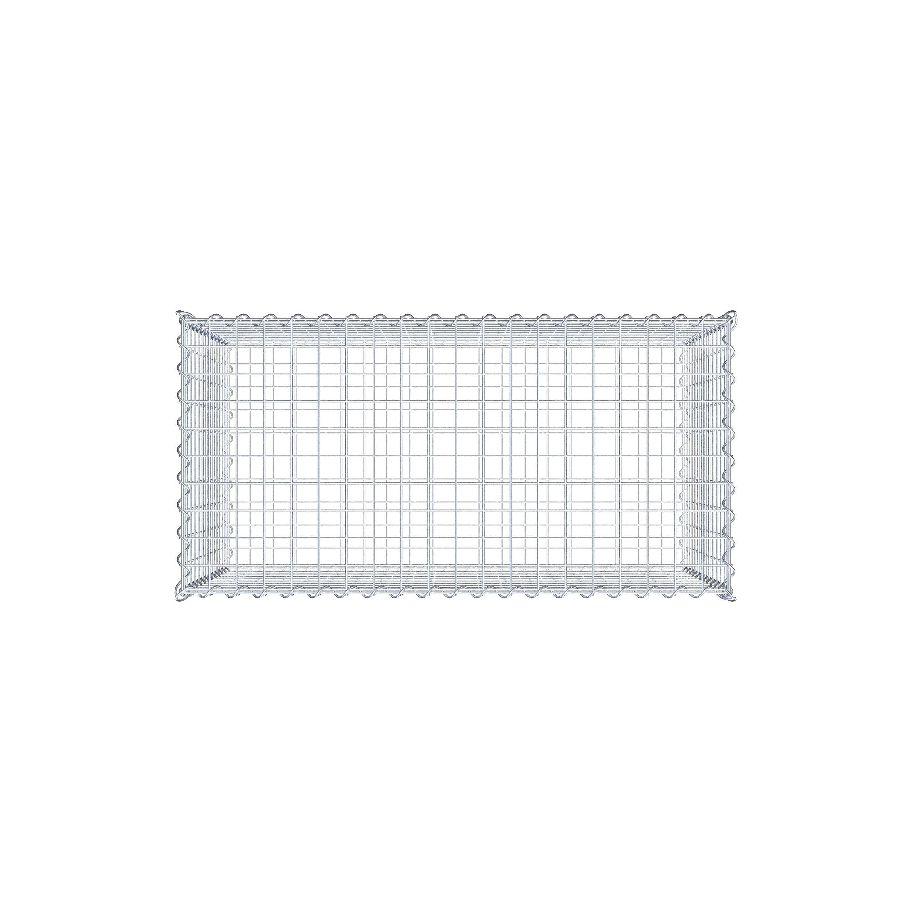 Gabion 100 cm x 60 cm x 50 cm (L x H x P), mailles 5 cm x 5 cm, spirale